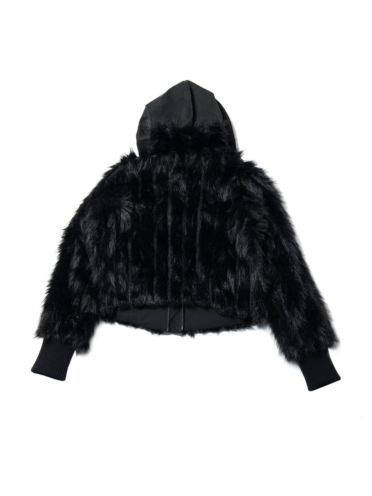 HYEIN SEO Black Reversible Fur Jacket