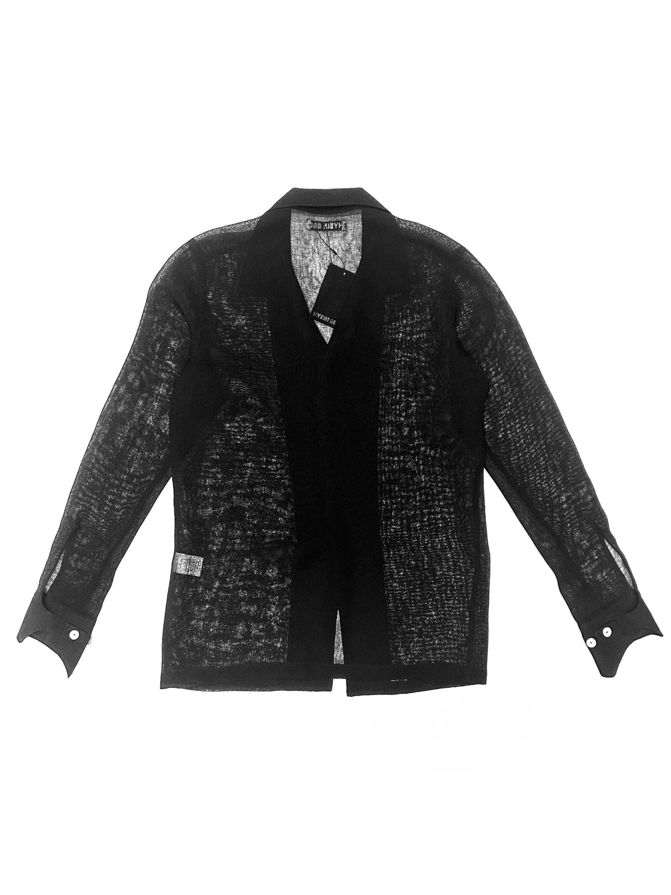 Hyein Seo Black Silver Button Shirt