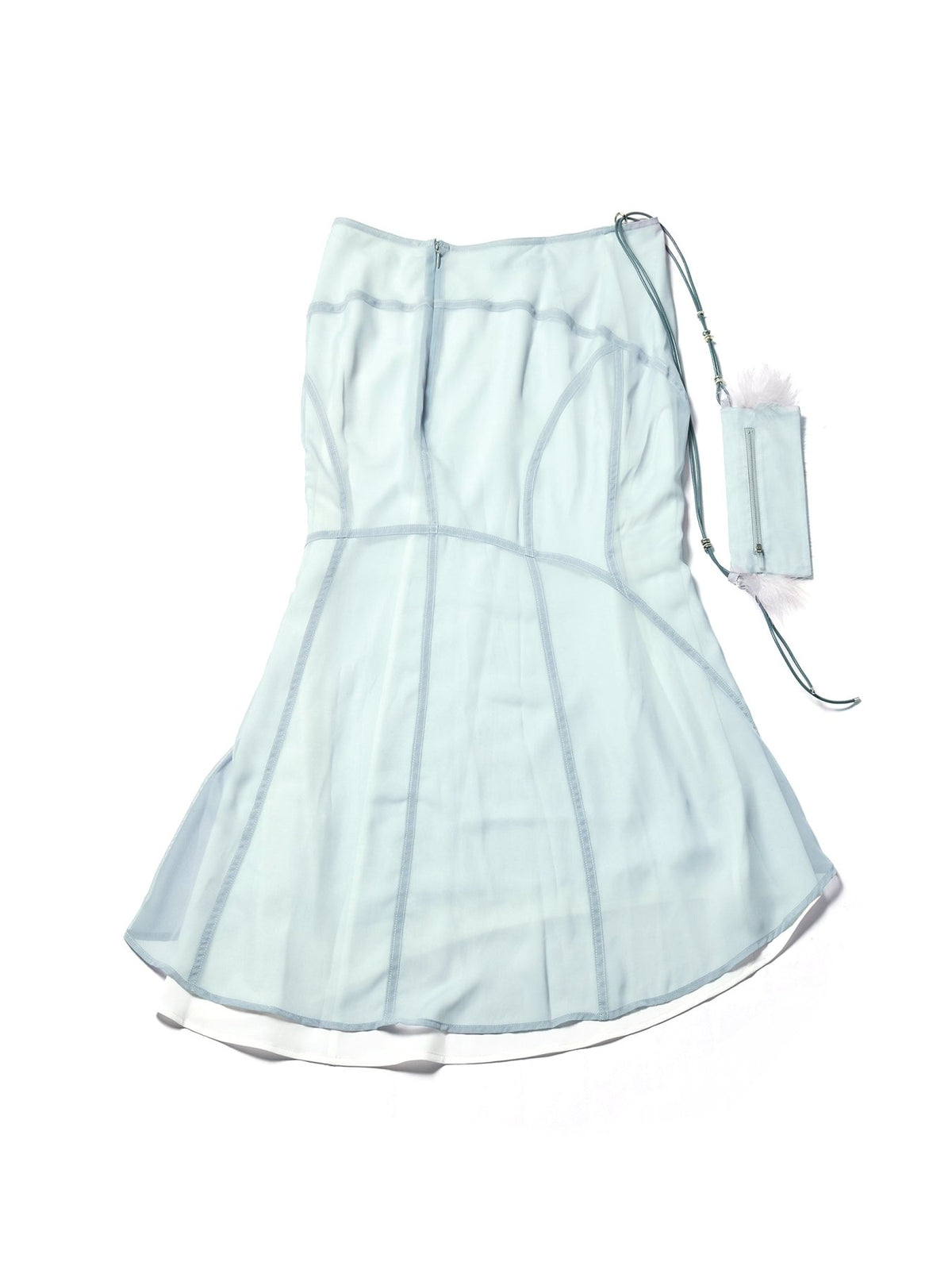 HYEIN SEO Blue Mermaid Skirt With Feather Bag