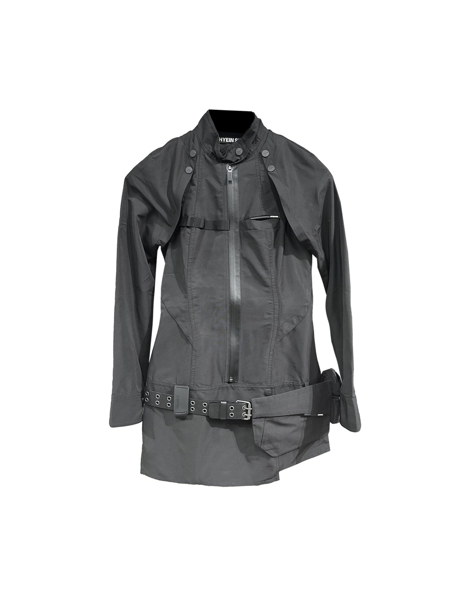 HYEIN SEO - Convertible Dress W/ Detachable Mini Bag - AW25 - BLACK