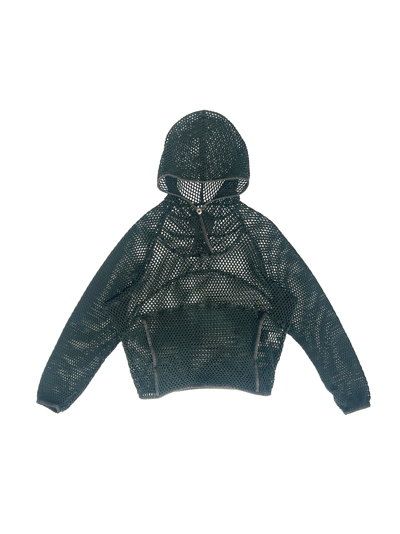 Hyein Seo Green Washed Mesh Hoodie