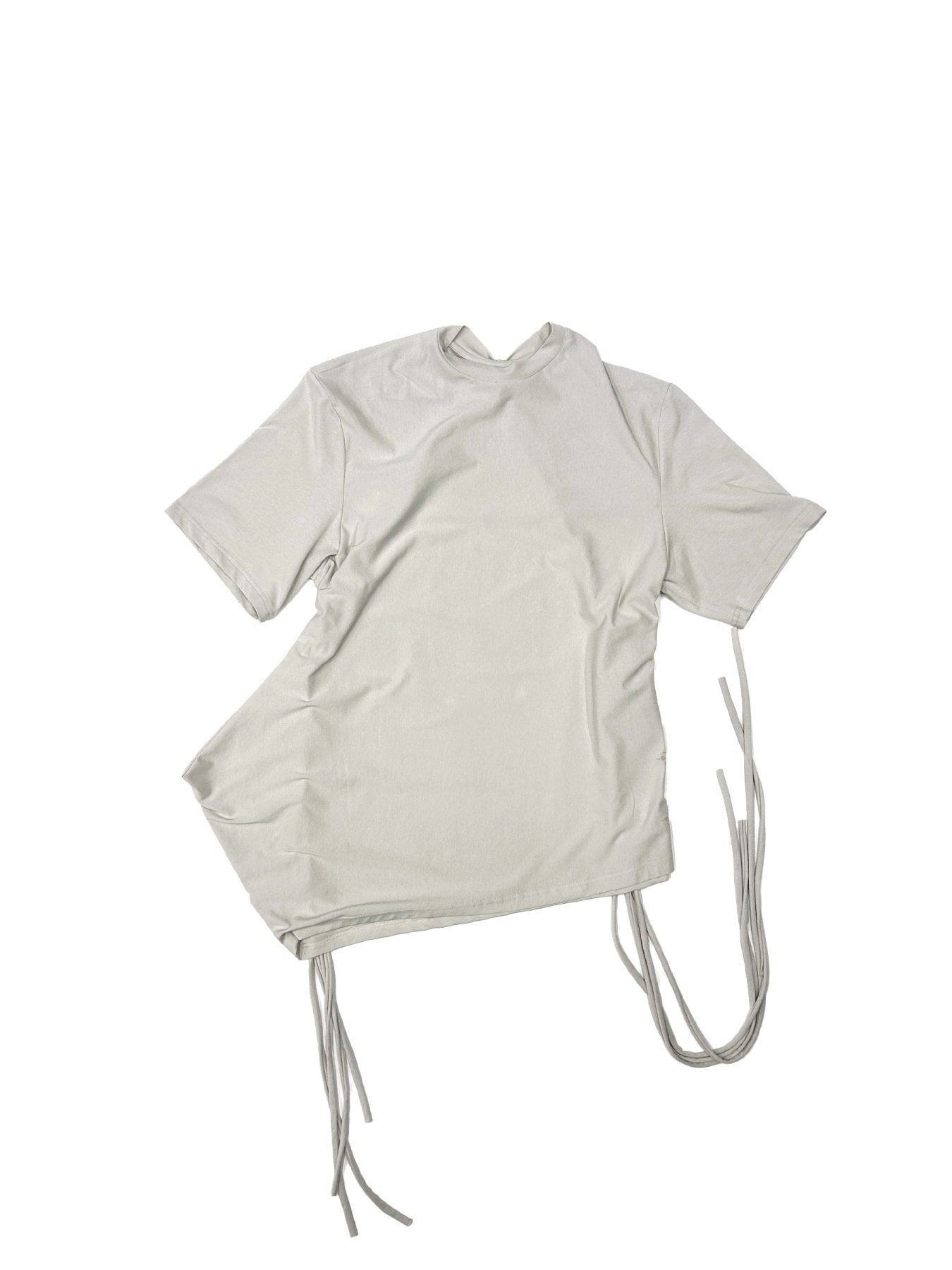 Hyein Seo Grey Macrame Backstrap Top