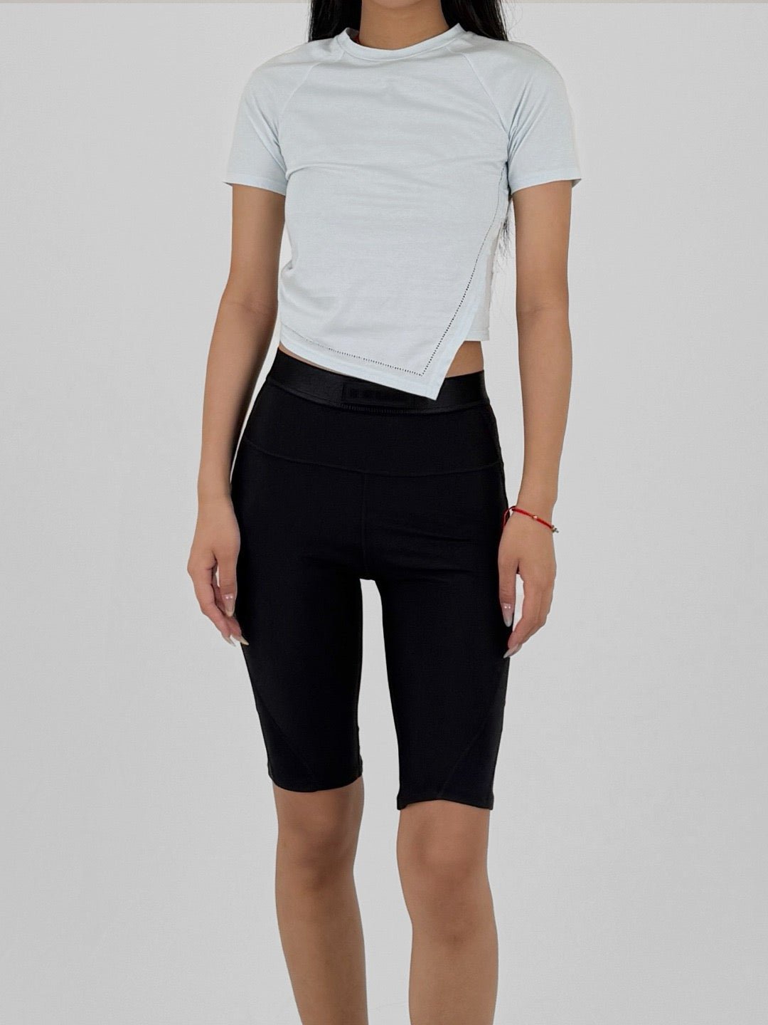 HYEIN SEO - Hemstith Crop Top - SS25 - SKY BLUE