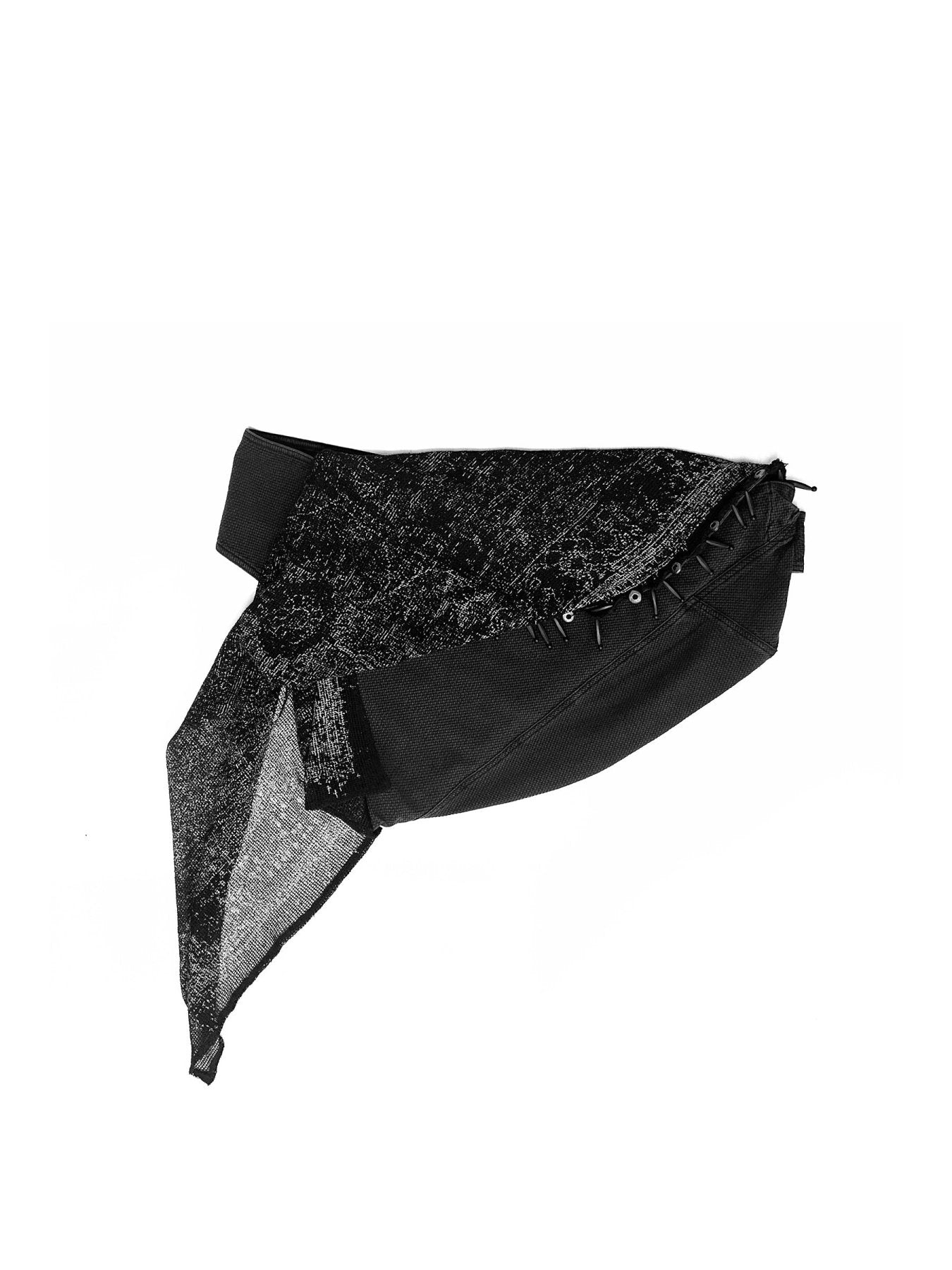 Hyein Seo Navy Folded Scarf Bag