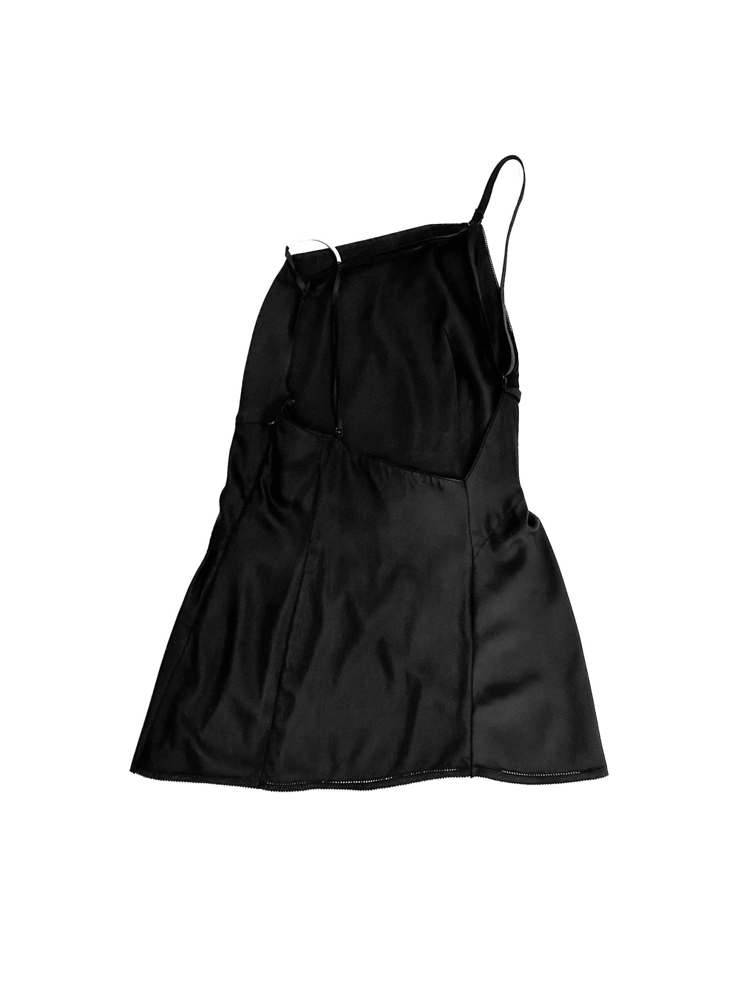 HYEIN SEO - Satin Mini Dress - SS25 - BLACK