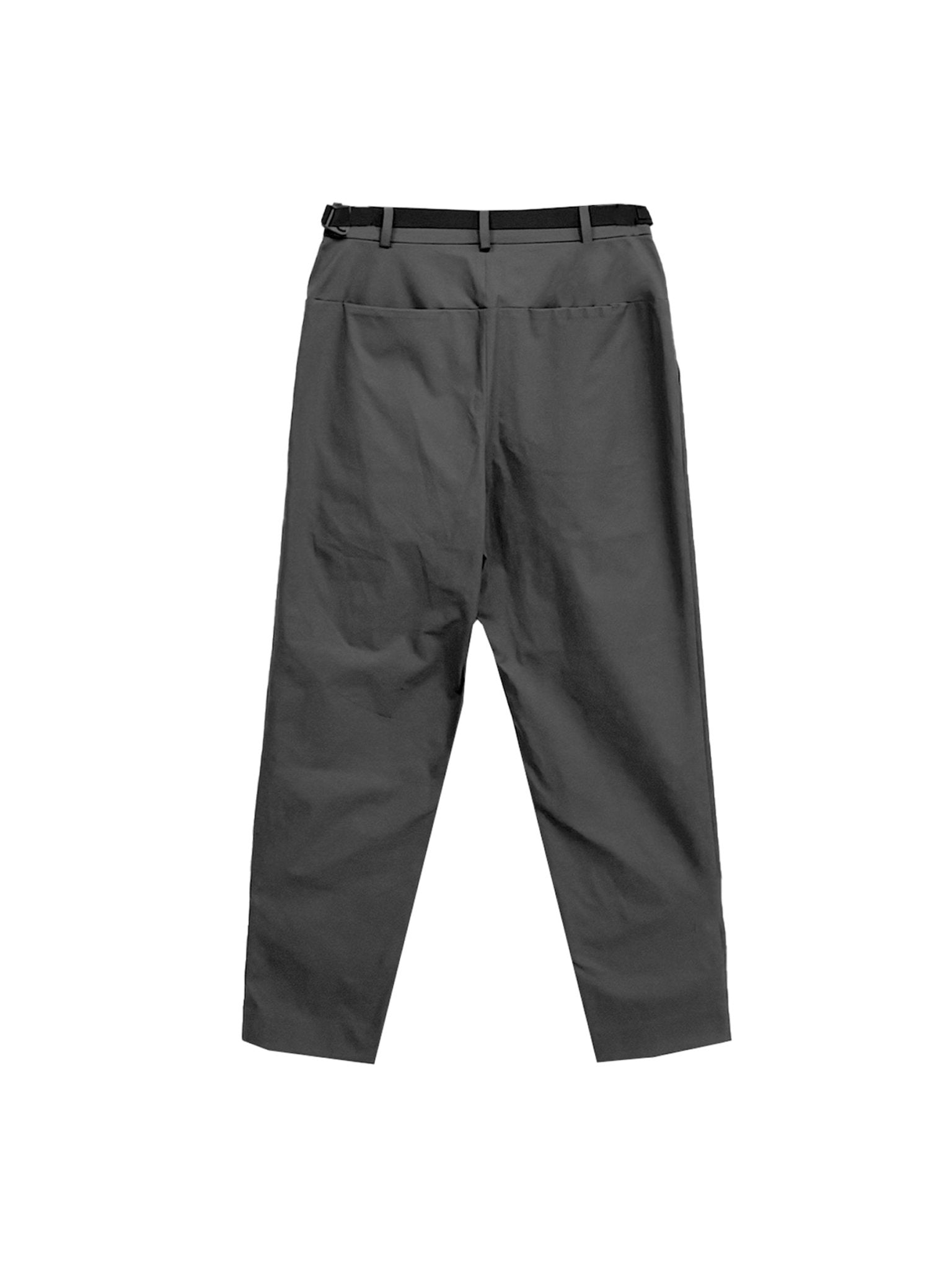 HYEIN SEO - SLIM PANTS w BELT - SS24 - DARK GREY