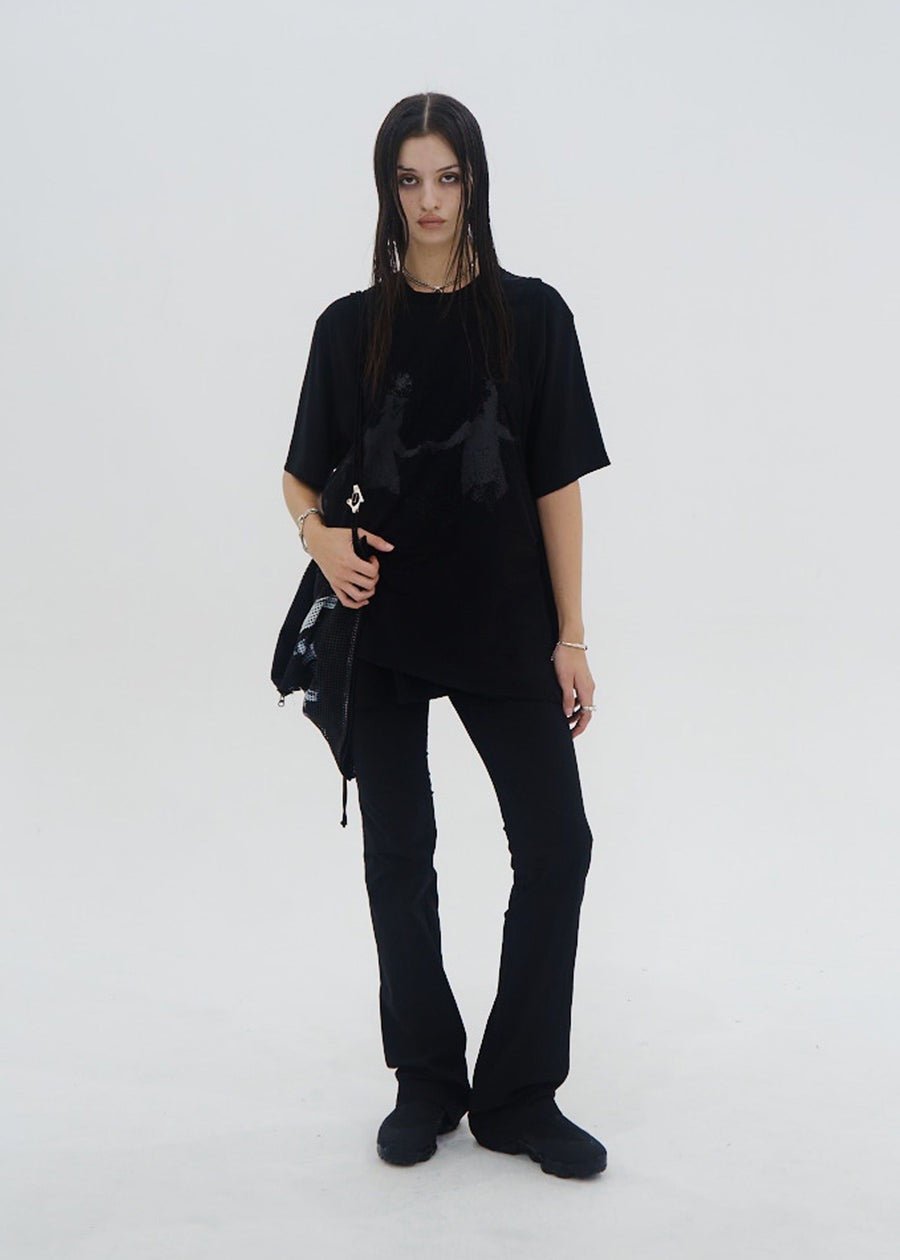 HYEIN SEO - Tied Scarf Pants - SS25 - BLACK