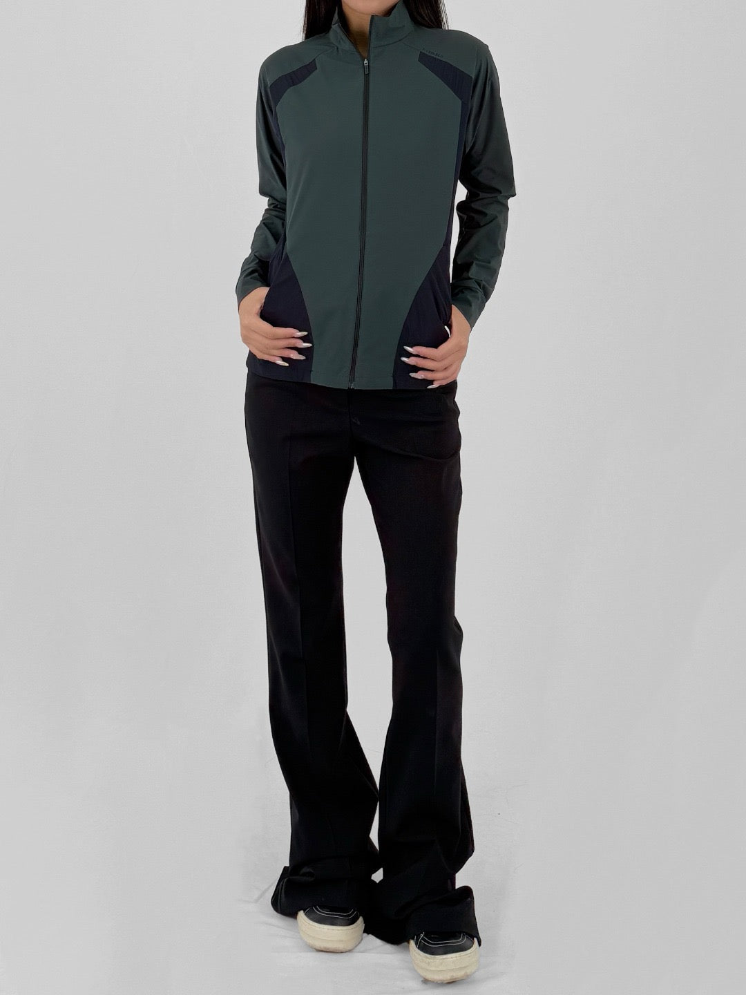 HYEIN SEO - Track Zip-Up - FOREST GREEN