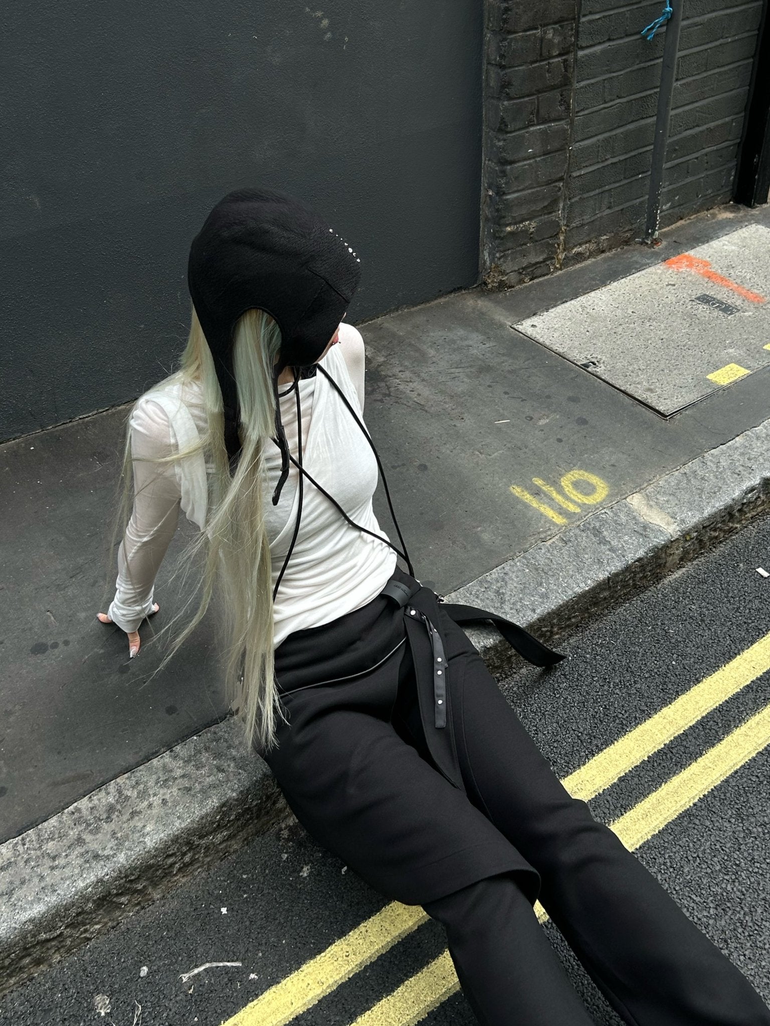 HYEIN SEO - Wrap Pants - AW25 - BLACK