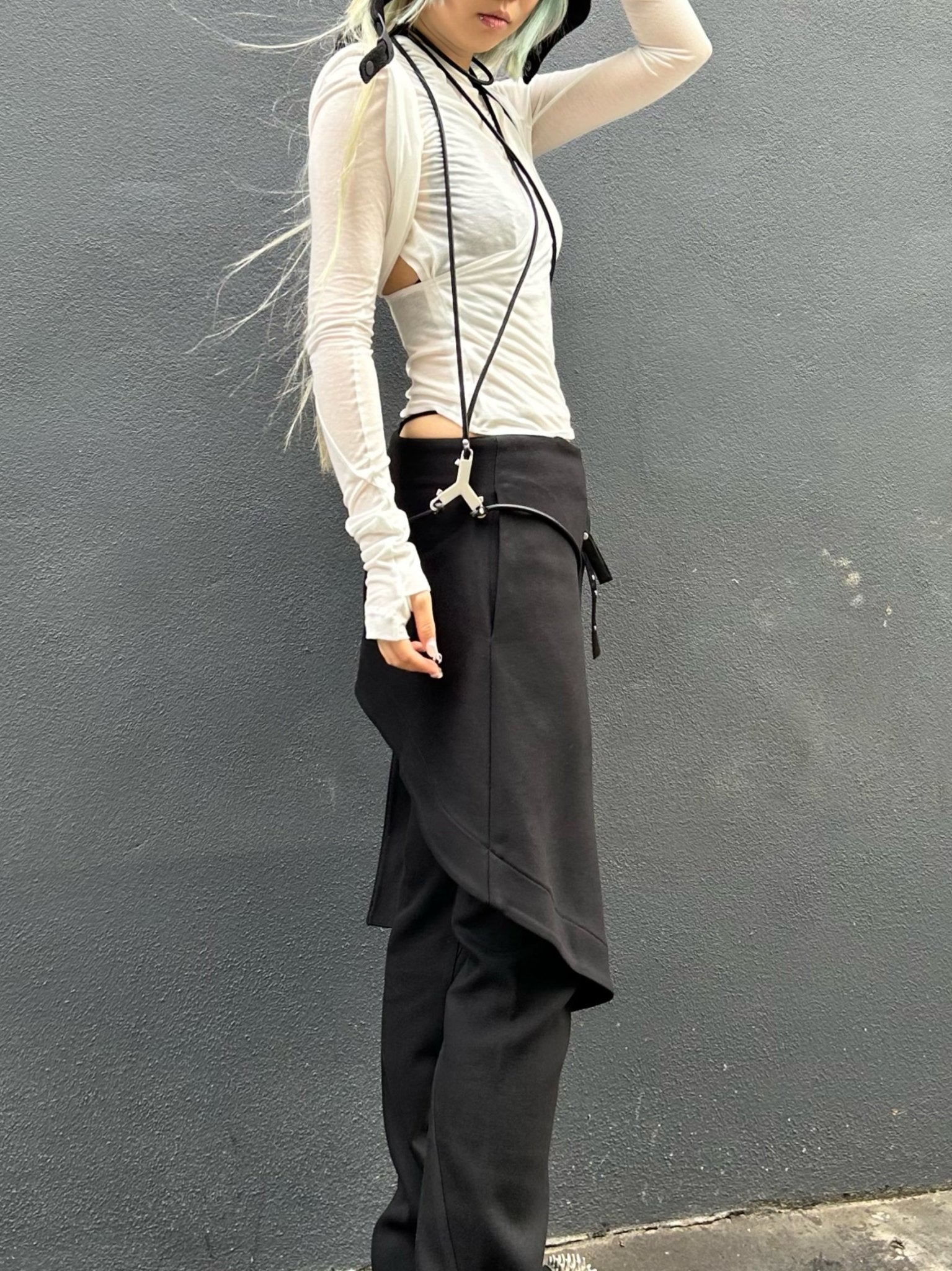 HYEIN SEO - Wrap Pants - AW25 - BLACK