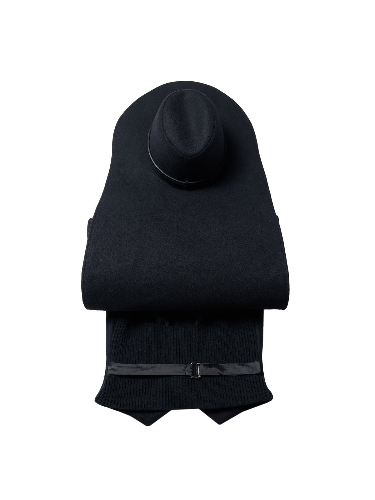 JEAN PAUL GAULTIER Black Tailoring Gilet With Attached Hat