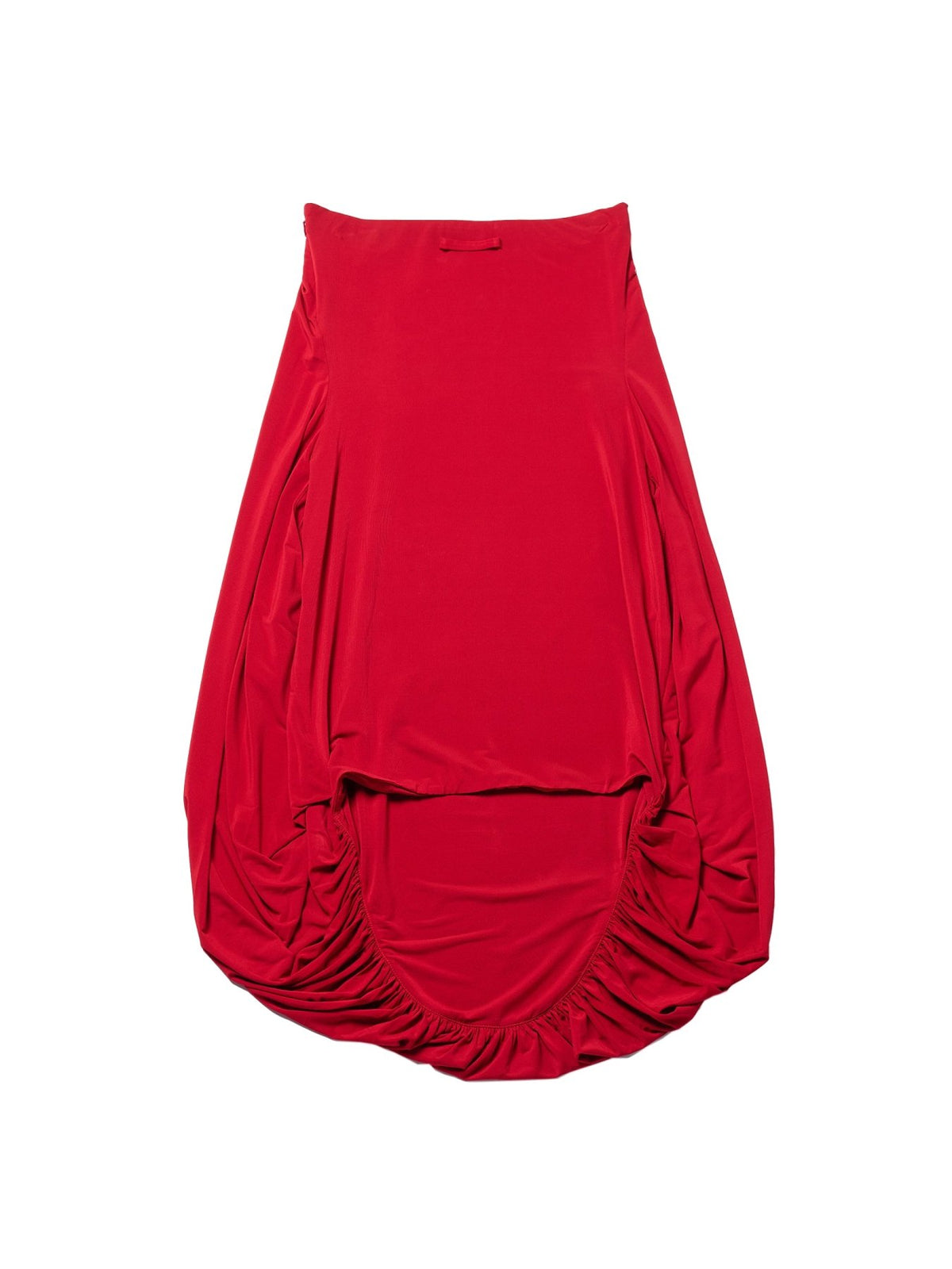 JEAN PAUL GAULTIER Burgundy Stretch Viscose Bustier Dress With Gathering