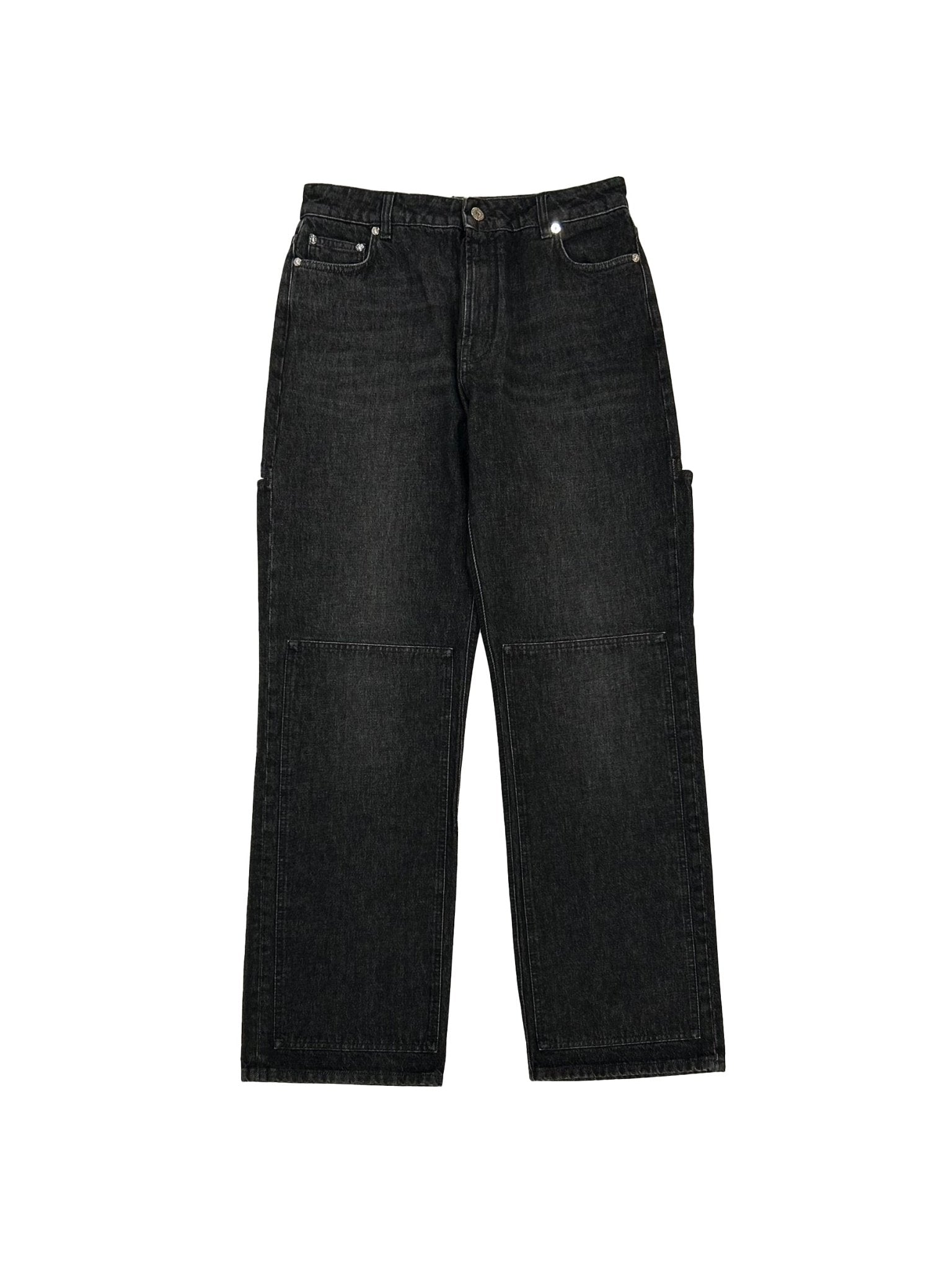 JEAN PAUL GAULTIER - Denim Trouser With Cut Out On The Back And Workwear Details - AW25 - VINTAGE BLACK