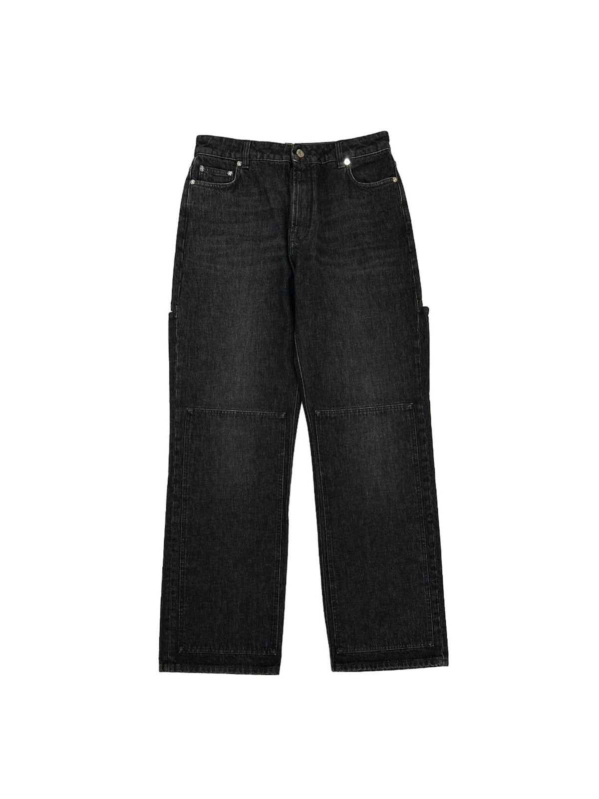 JEAN PAUL GAULTIER - Denim Trouser With Cut Out On The Back And Workwear Details - AW25 - VINTAGE BLACK