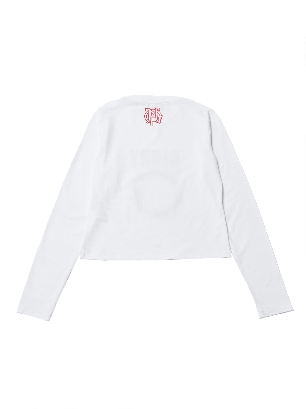 JEAN PAUL GAULTIER Multi Cotton Jersey Long Sleeve Top Printed Glory O Logo