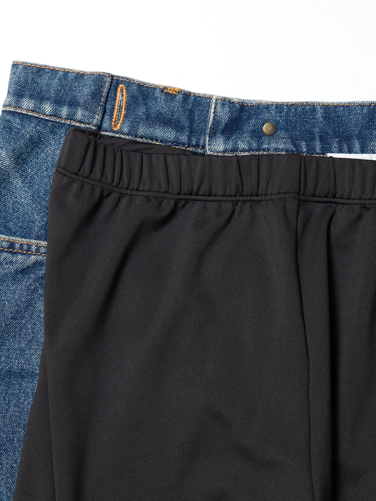 JEAN PAUL GAULTIER Multi Legging With Denim Panel On Front