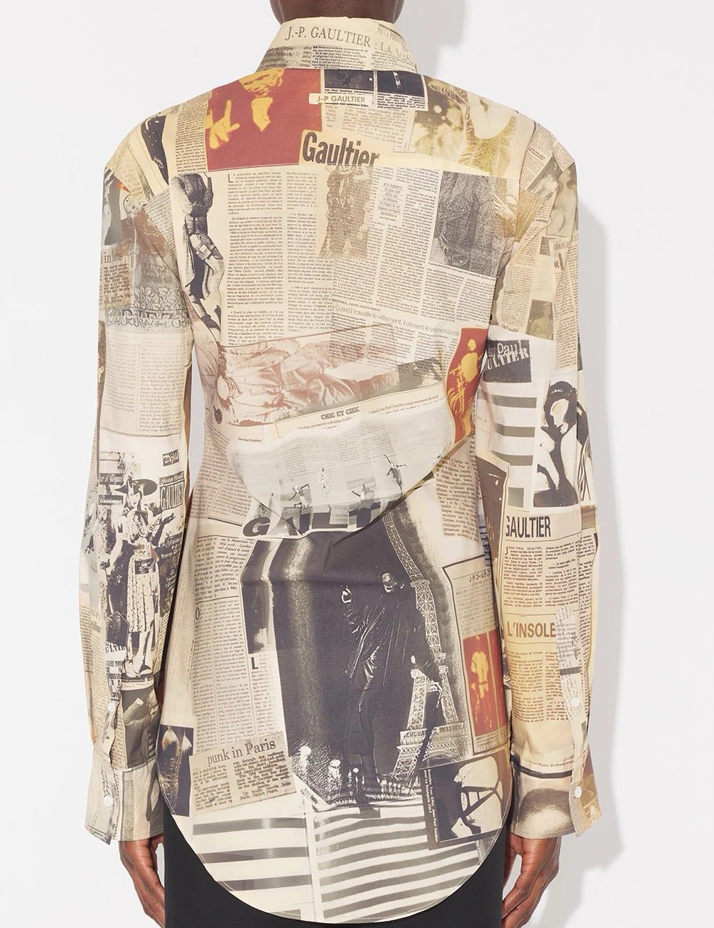 JEAN PAUL GAULTIER Multicolour Journal Print Shirt