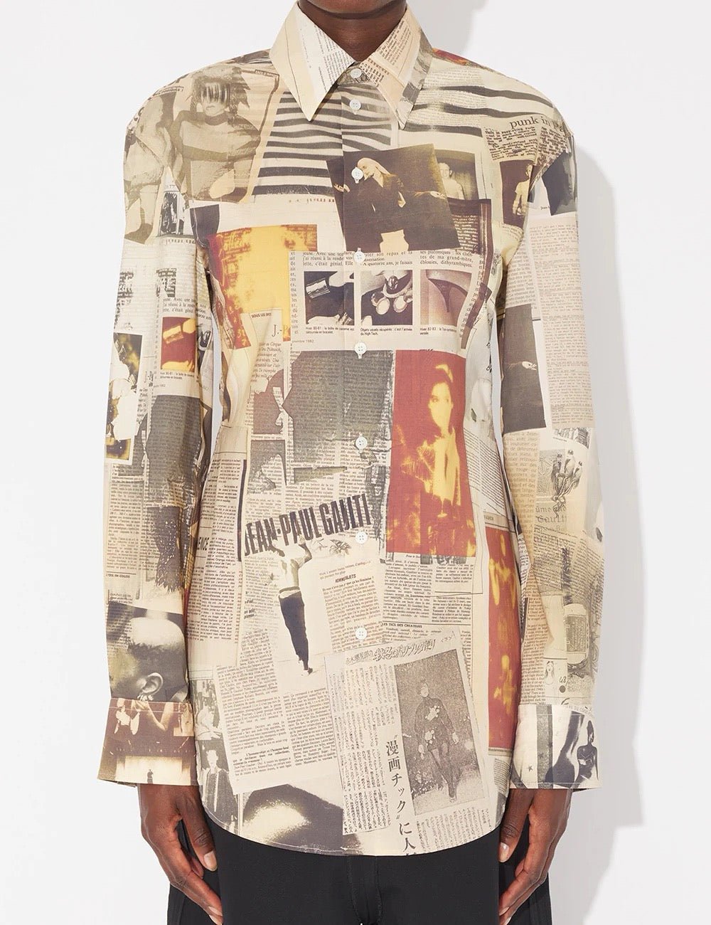 JEAN PAUL GAULTIER Multicolour Journal Print Shirt