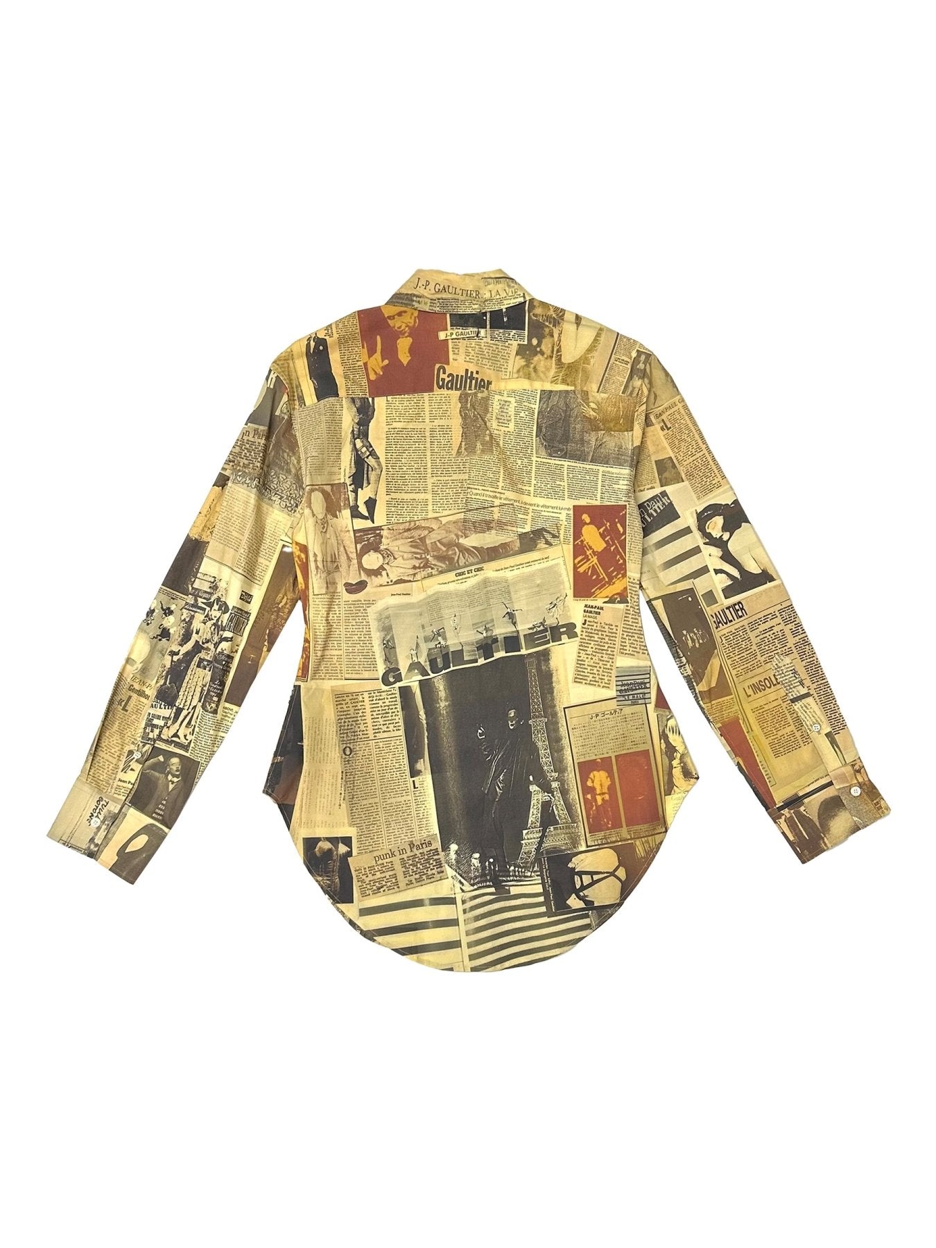 JEAN PAUL GAULTIER Multicolour Journal Print Shirt