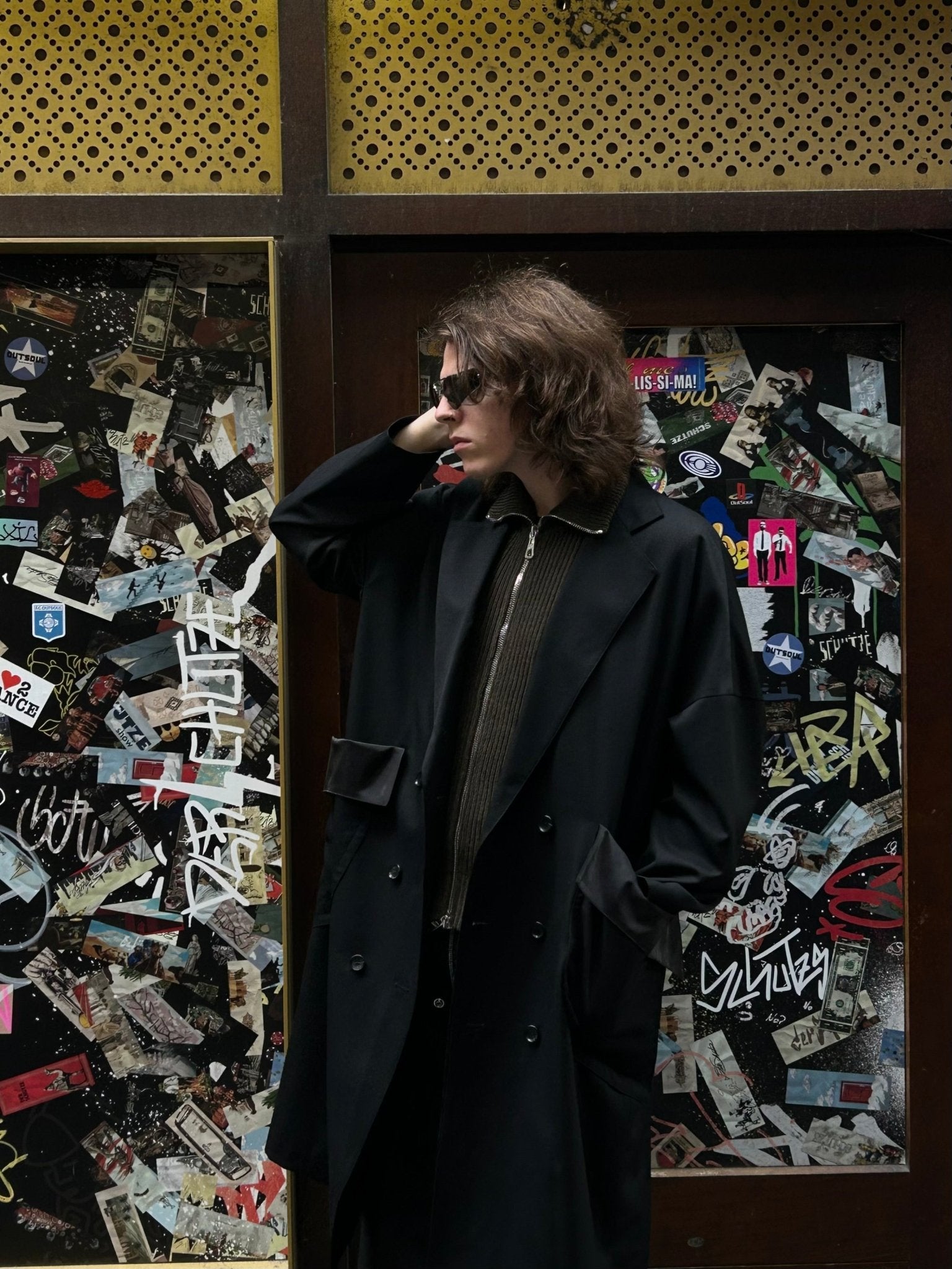 JEAN PAUL GAULTIER - Wool Fisherman Rib Zipped Open Sides Gilet - AW25 - DARK KHAKI