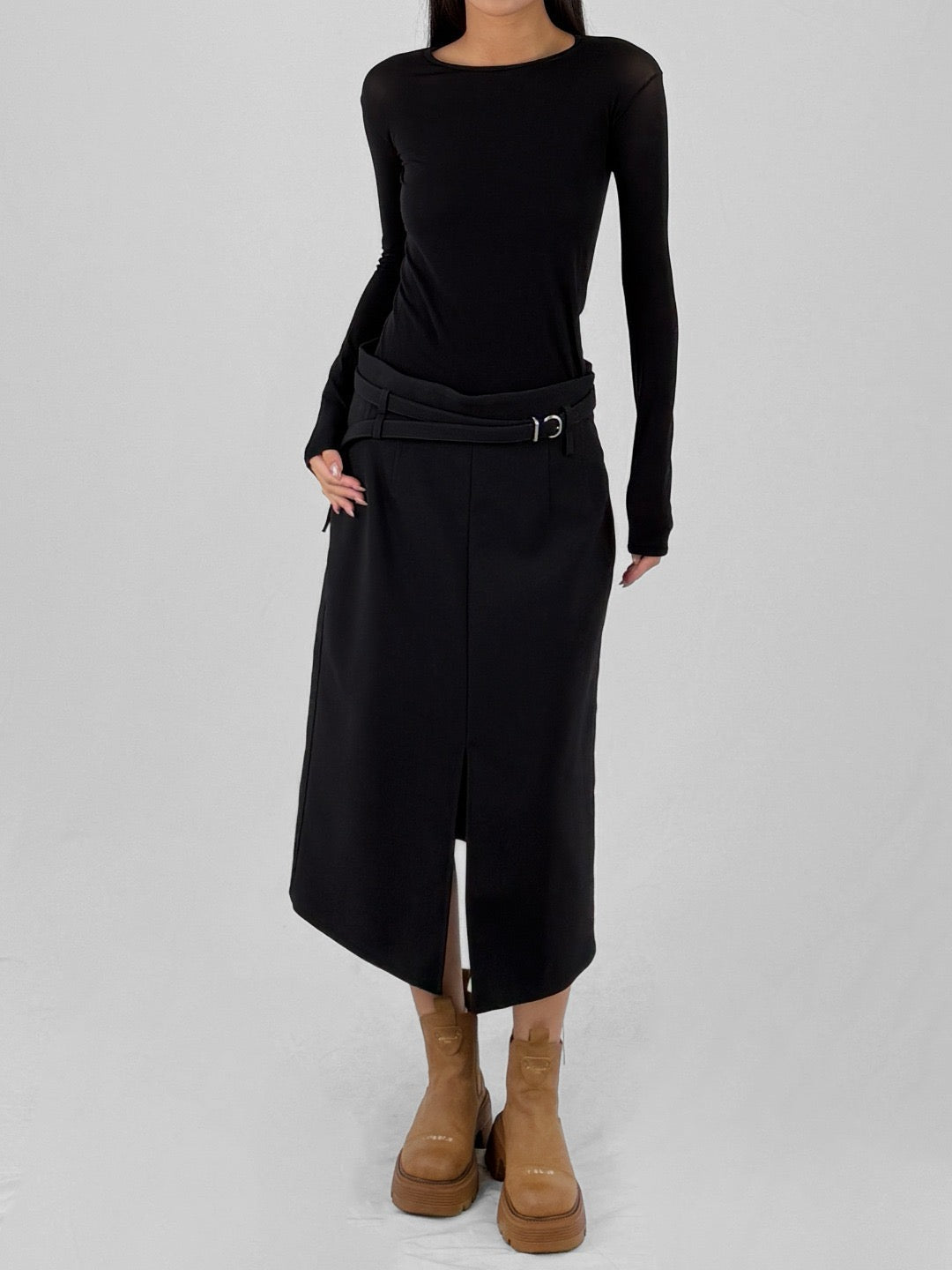 JIL SANDER Black 66 Skirts