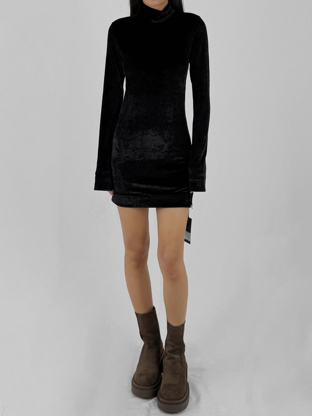 JIL SANDER Black High-neck LS Sweaters
