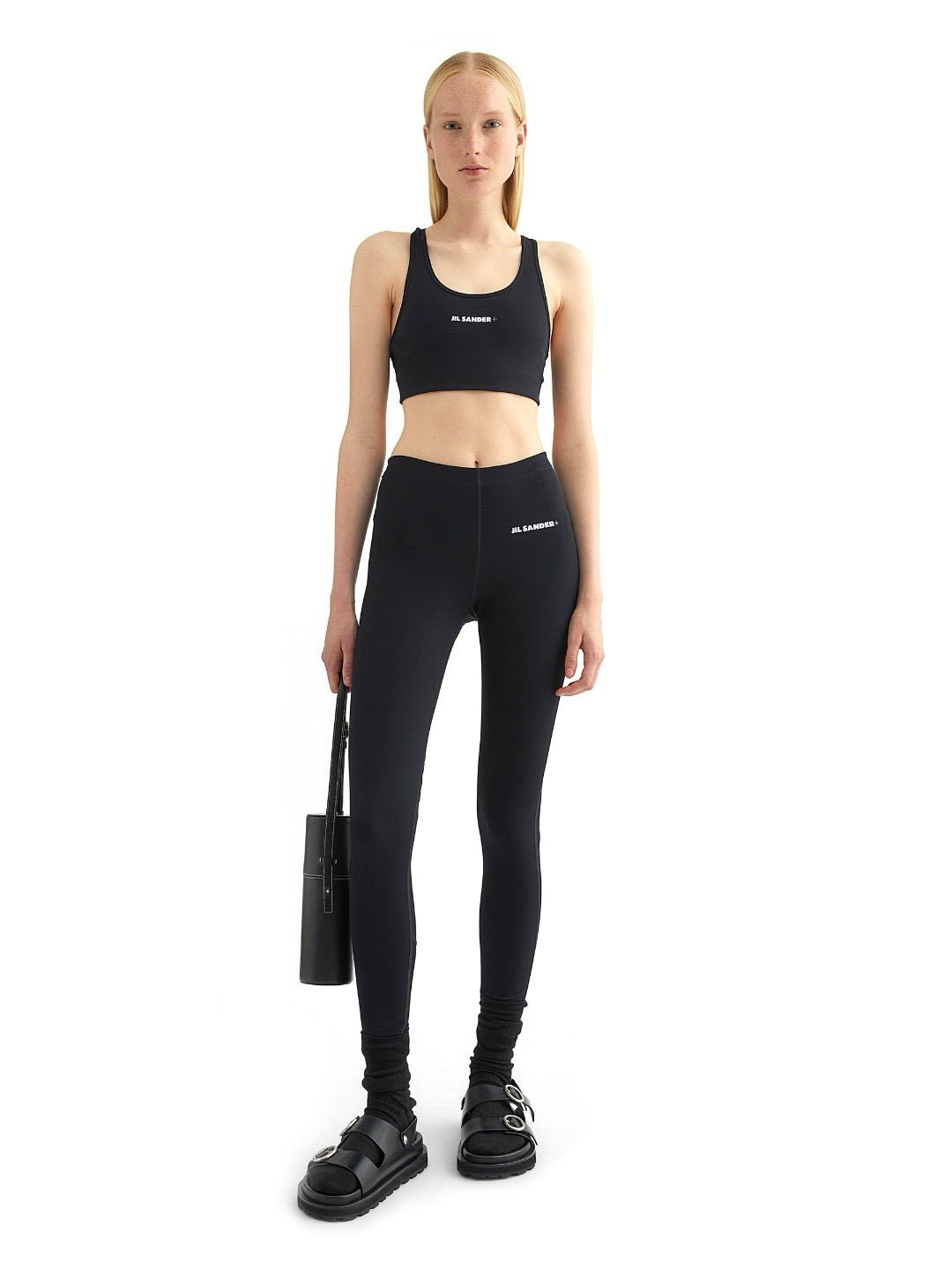 JIL SANDER Black Sport Bra