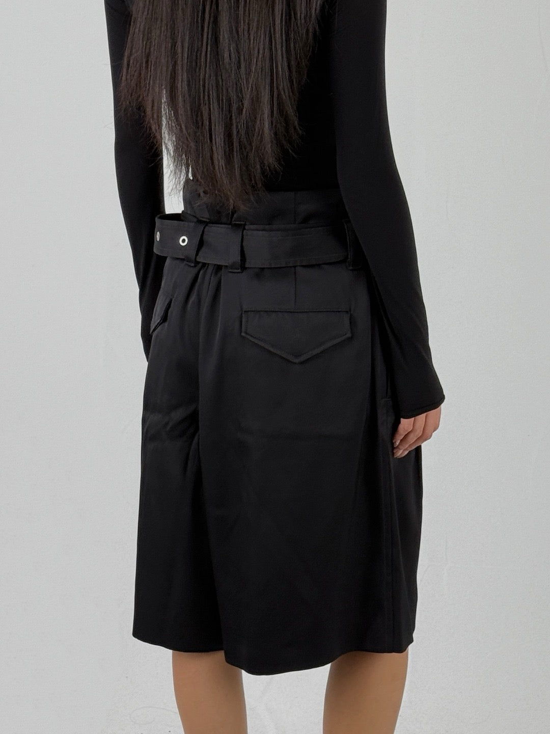 JIL SANDER Black Trouser Shorts