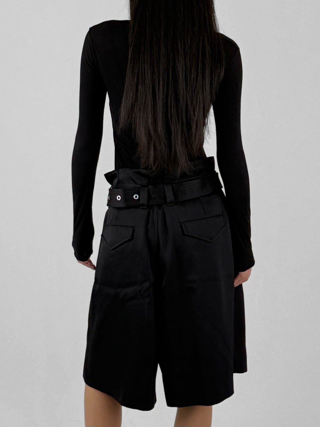 JIL SANDER Black Trouser Shorts
