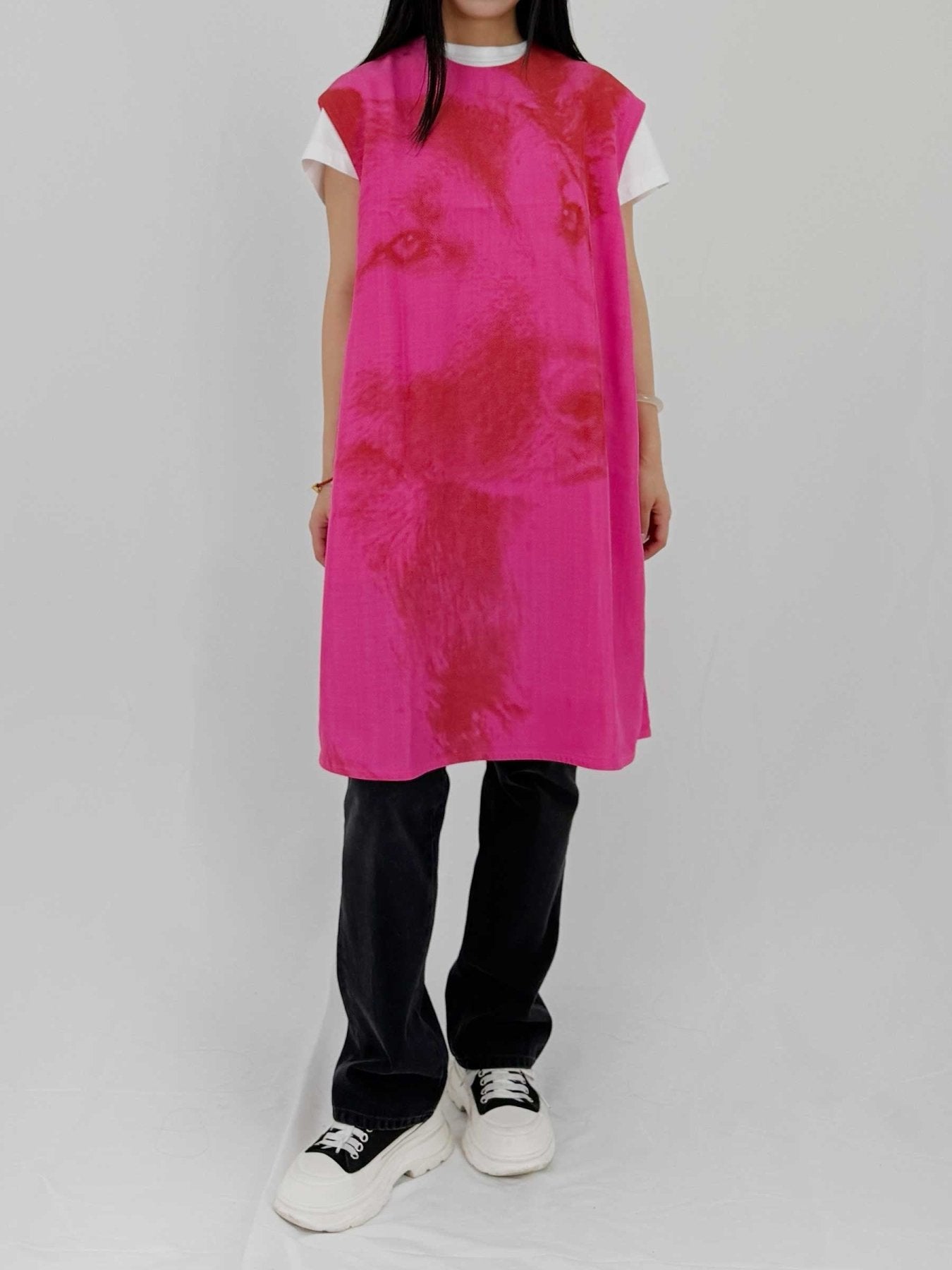 JIL SANDER Burgundy Bloom Tank Tops