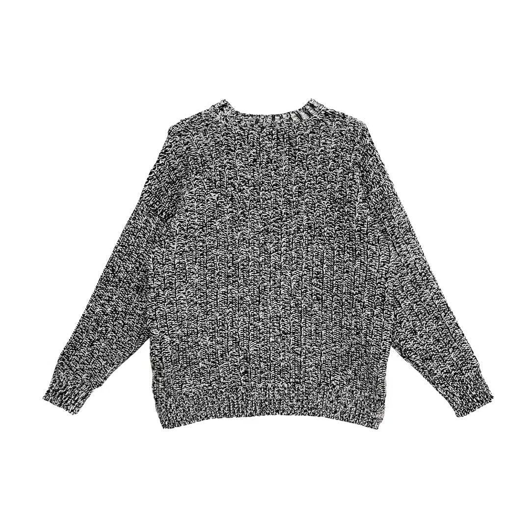 JIL SANDER - CN LS JUMPER - SS24 - Black Off White Green