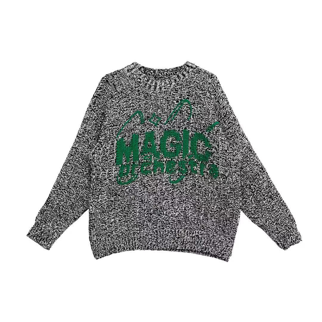 JIL SANDER - CN LS JUMPER - SS24 - Black Off White Green