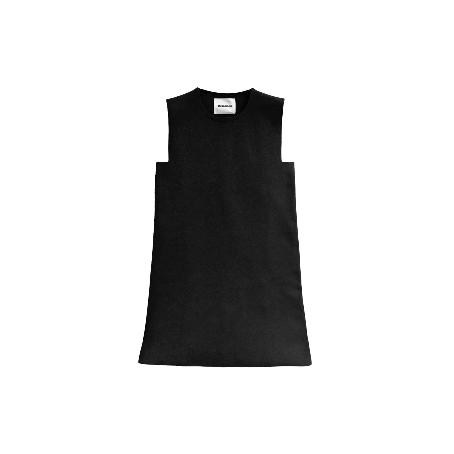 JIL SANDER - SLVS MINI DRESS - SS24 - BLACK
