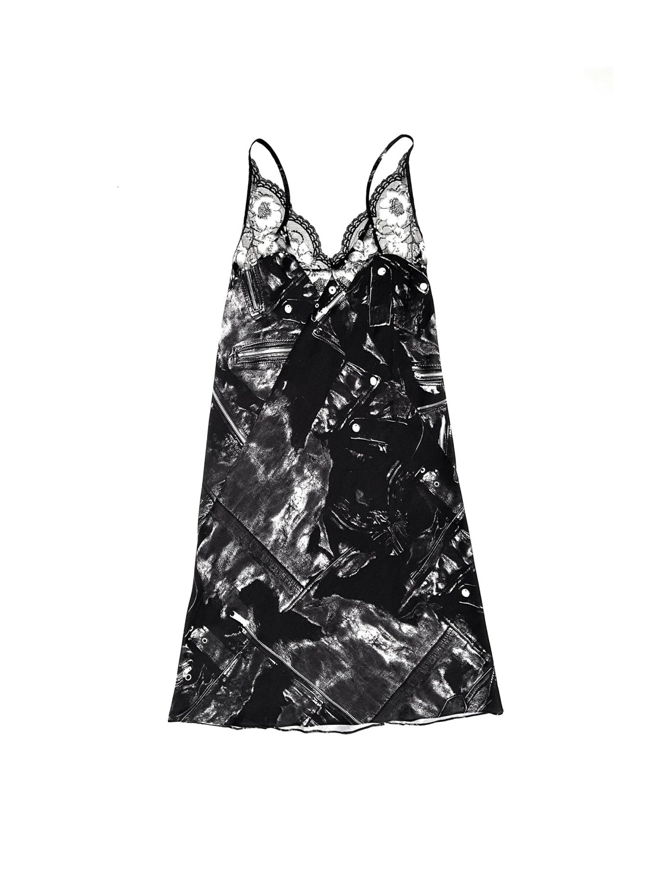 JORDANLUCA Black Cruise Slip Dress
