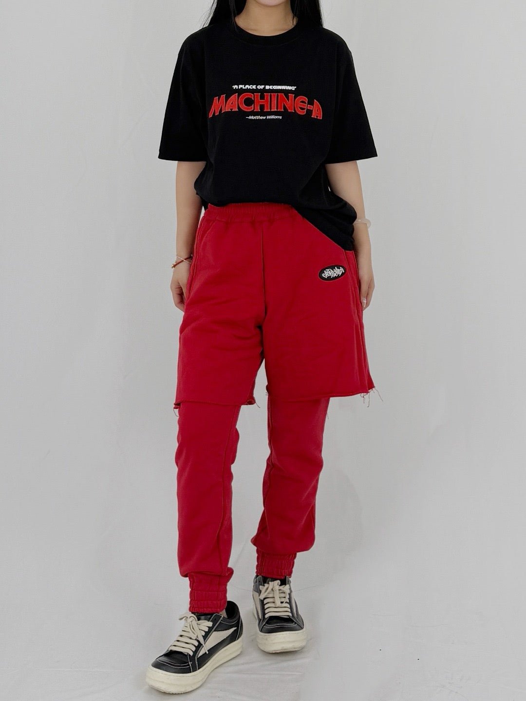 JORDANLUCA Red Paradox Joggers Pants