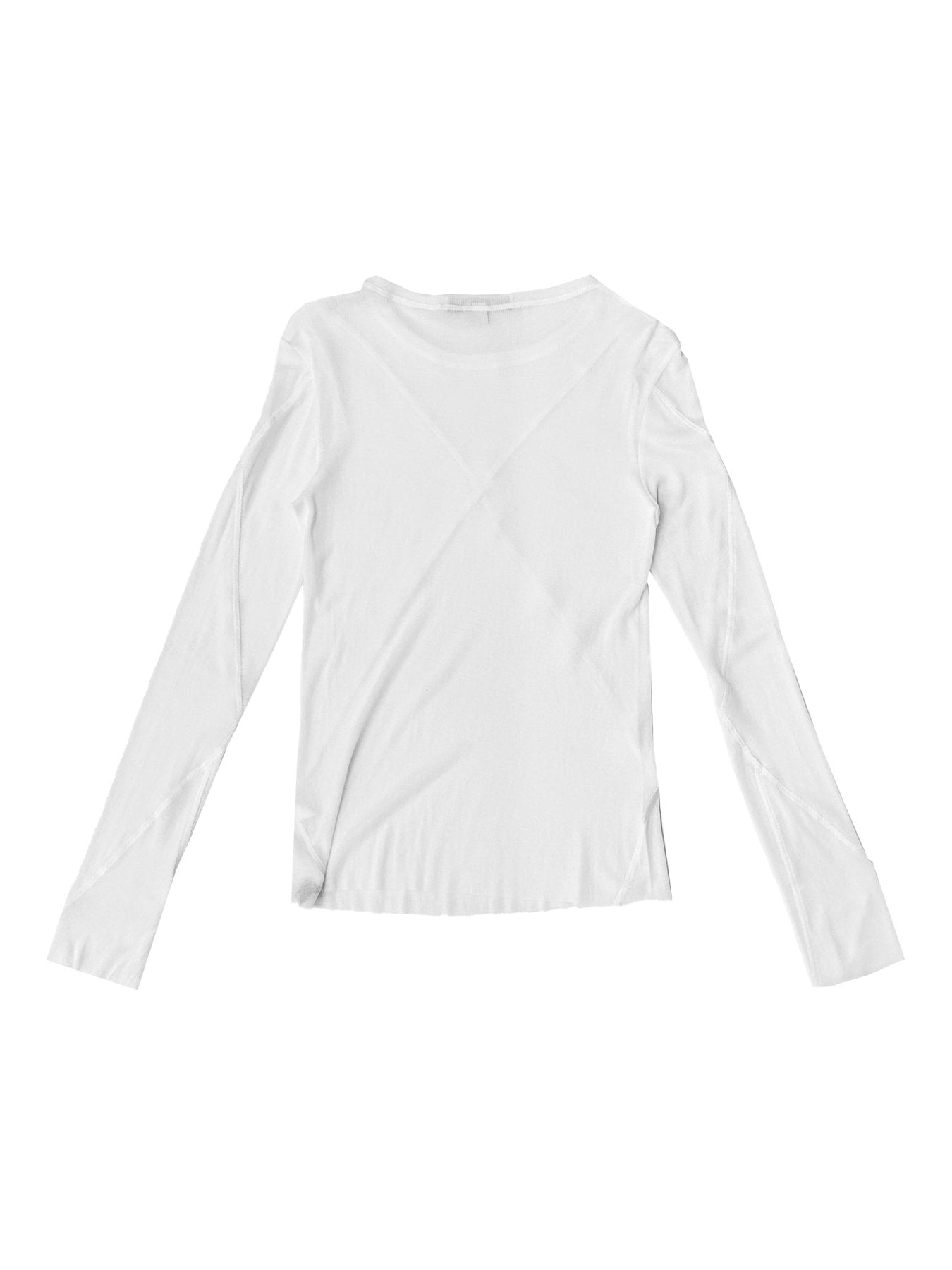 JORDANLUCA White Blues Long Sleeve Top