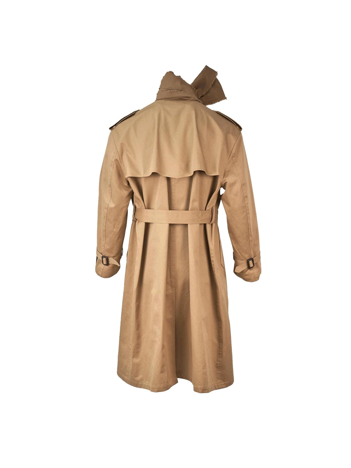 JUNTAE KIM Beige Layered Scarf Trench Coat
