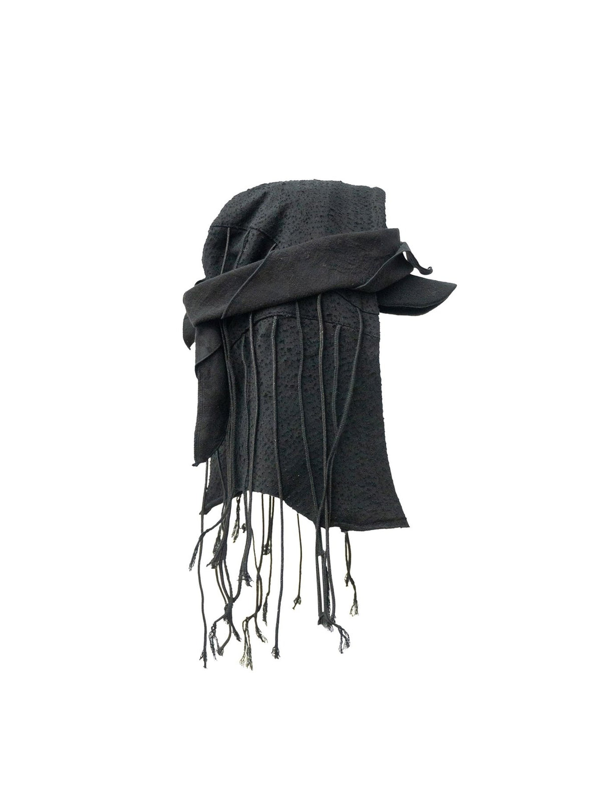 JUNTAE KIM Black Hooded Scarf Cap