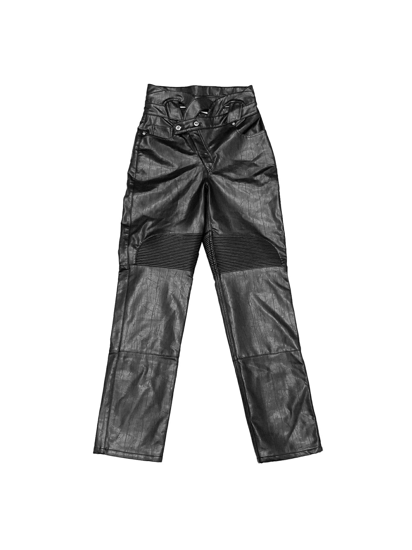 JUNTAE KIM Black Knotted Belt Trousers