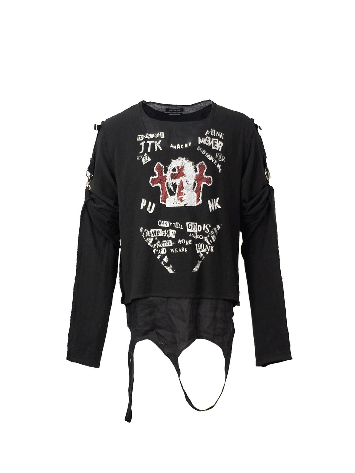 JUNTAE KIM Black Layered Anacho Punk Long Sleeves