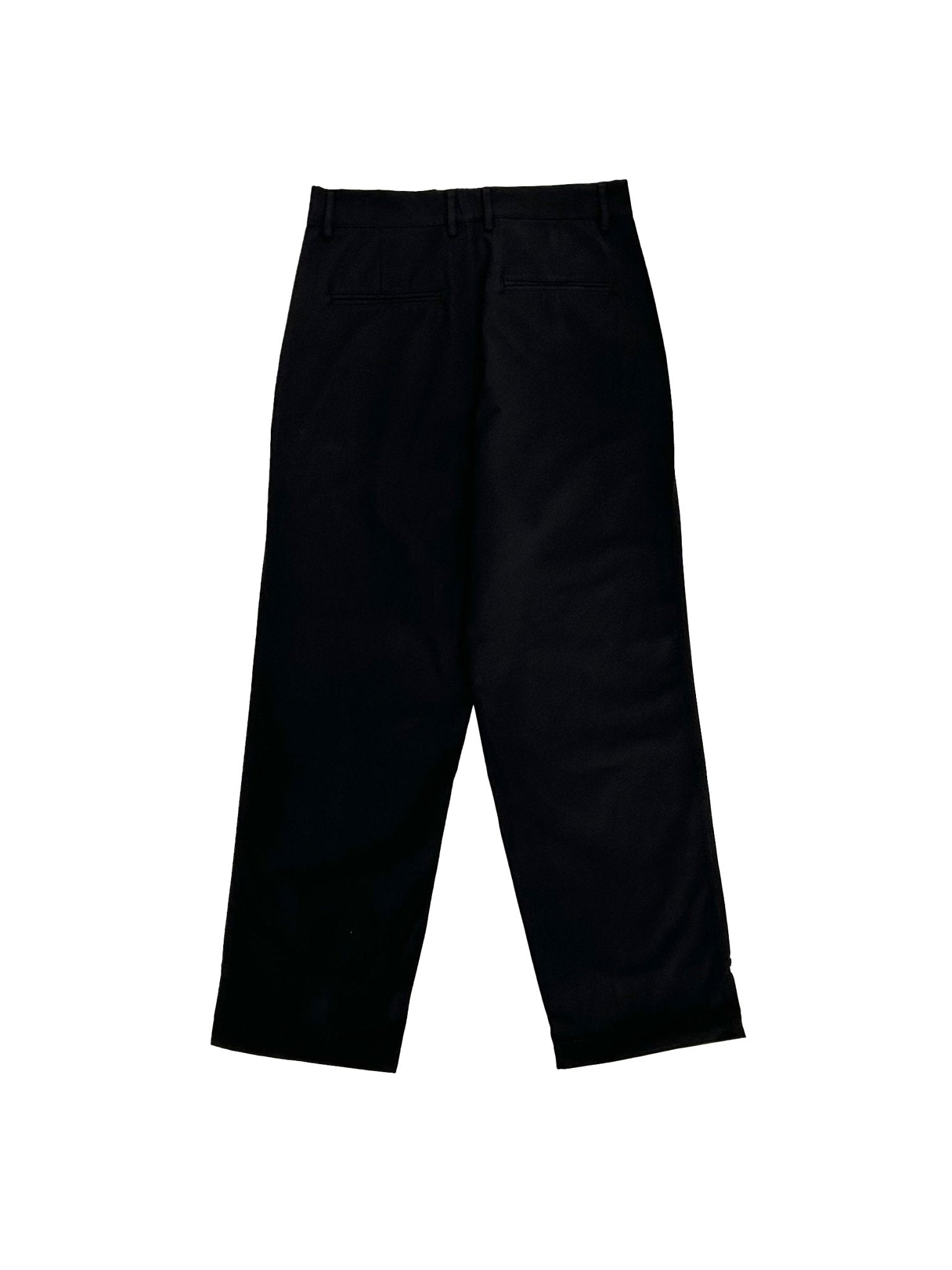 JUNTAE KIM - Corset Trimmed Chino Pants - AW25 - BLACK