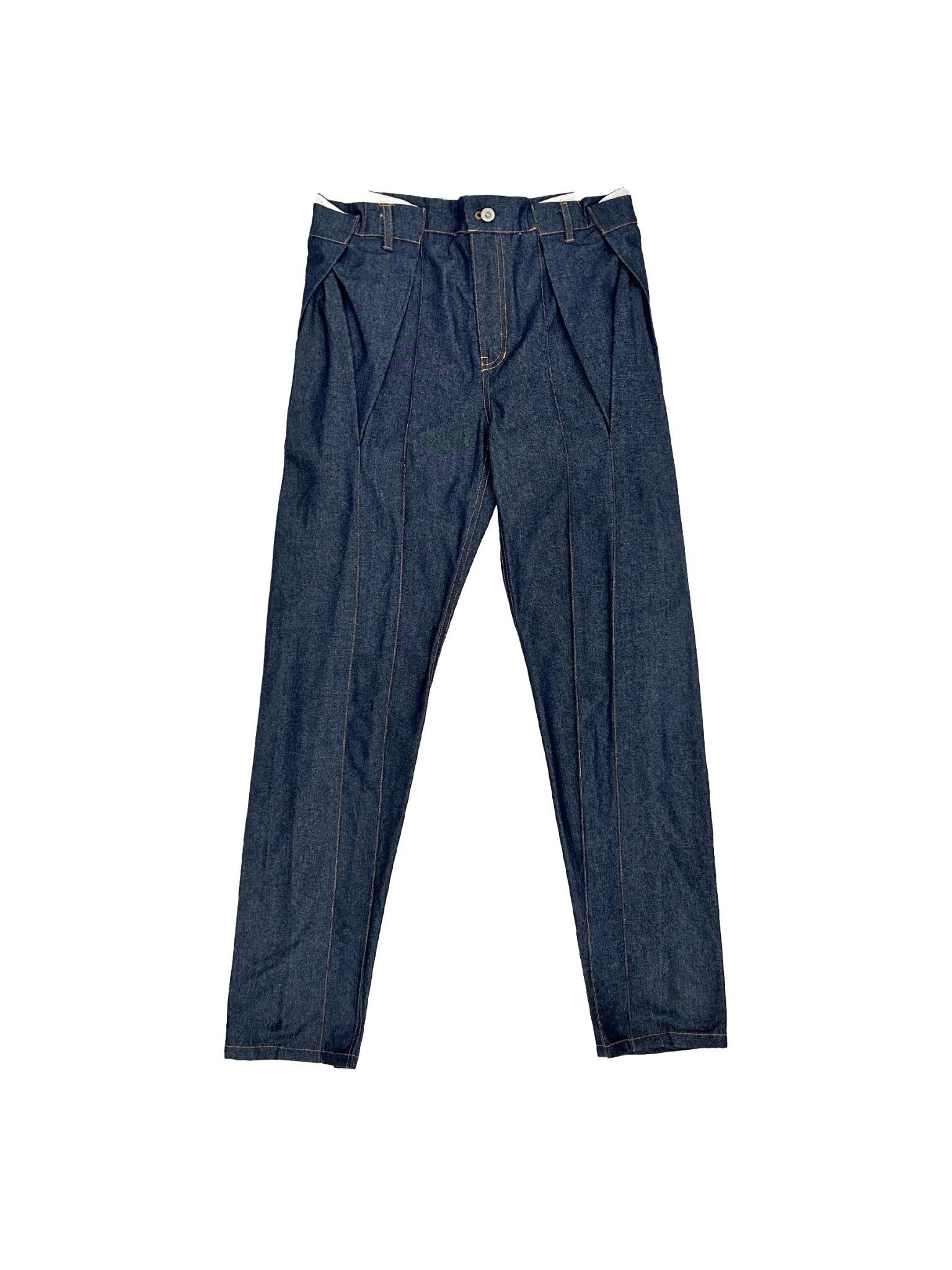 JUNTAE KIM - Gathered Belt Trousers - SS25 - BLUE