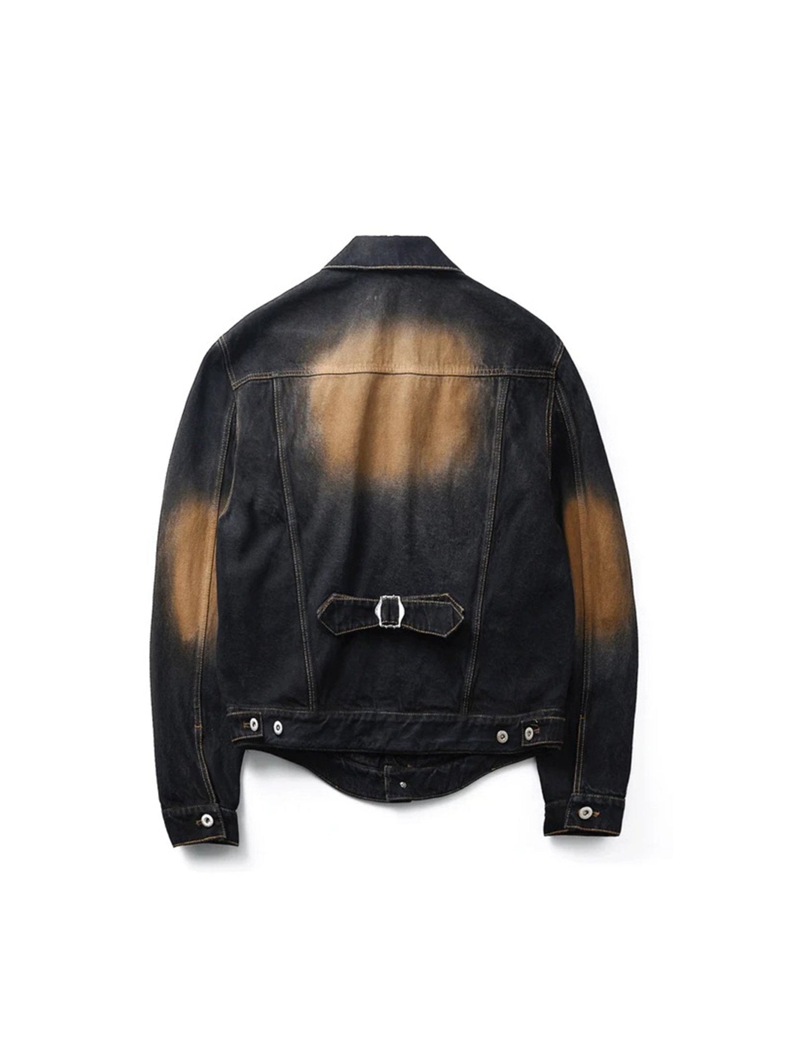 JUNTAE KIM - Gathered Denim Jacket - SS25 - BLACK