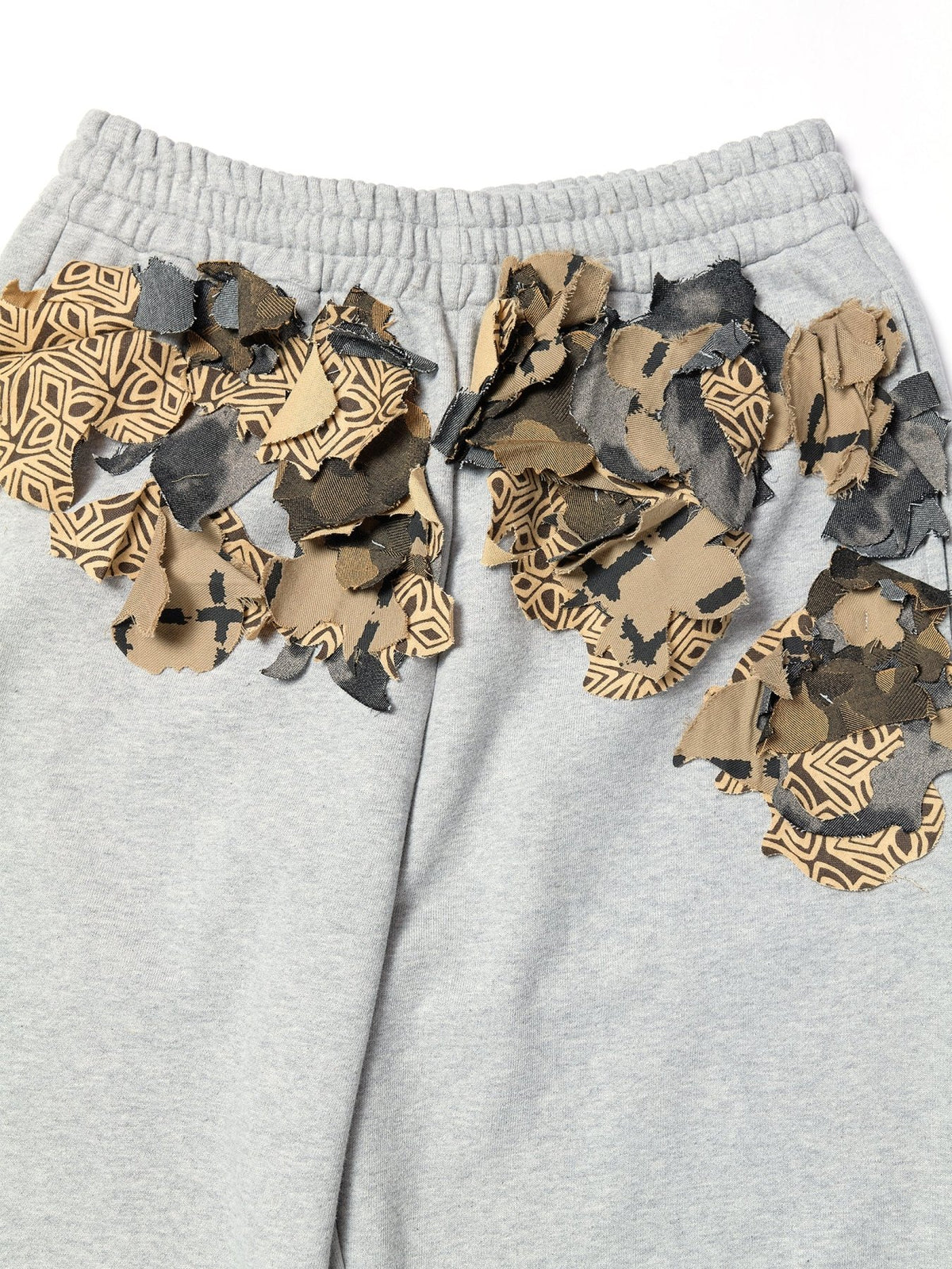 JUNTAE KIM Grey Laser Applique Sweatpants