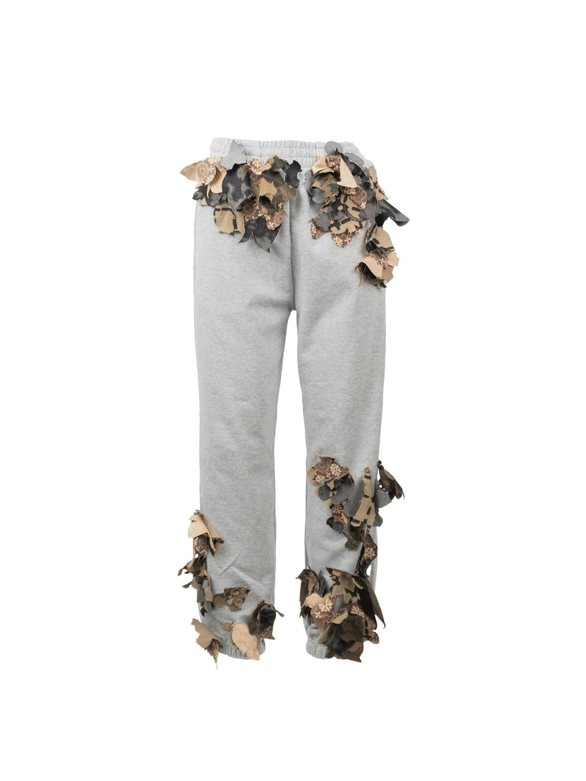 JUNTAE KIM Grey Laser Applique Sweatpants