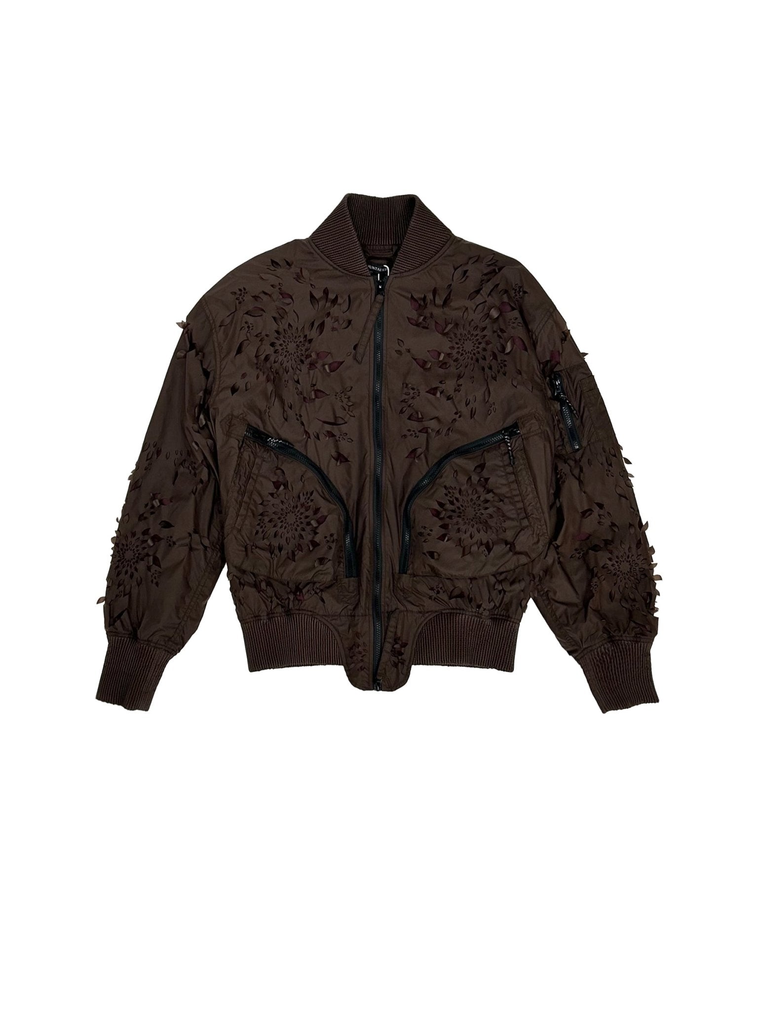 JUNTAE KIM - Laser - Slashed Petal Jumper - SS25 - BROWN