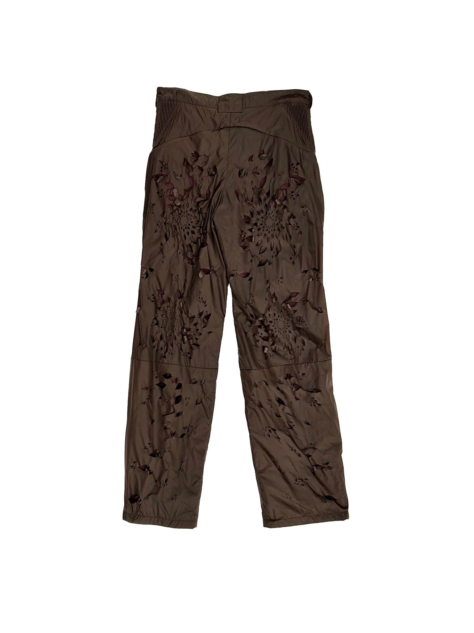 JUNTAE KIM - Laser - Slashed Petal Trousers - SS25 - BROWN