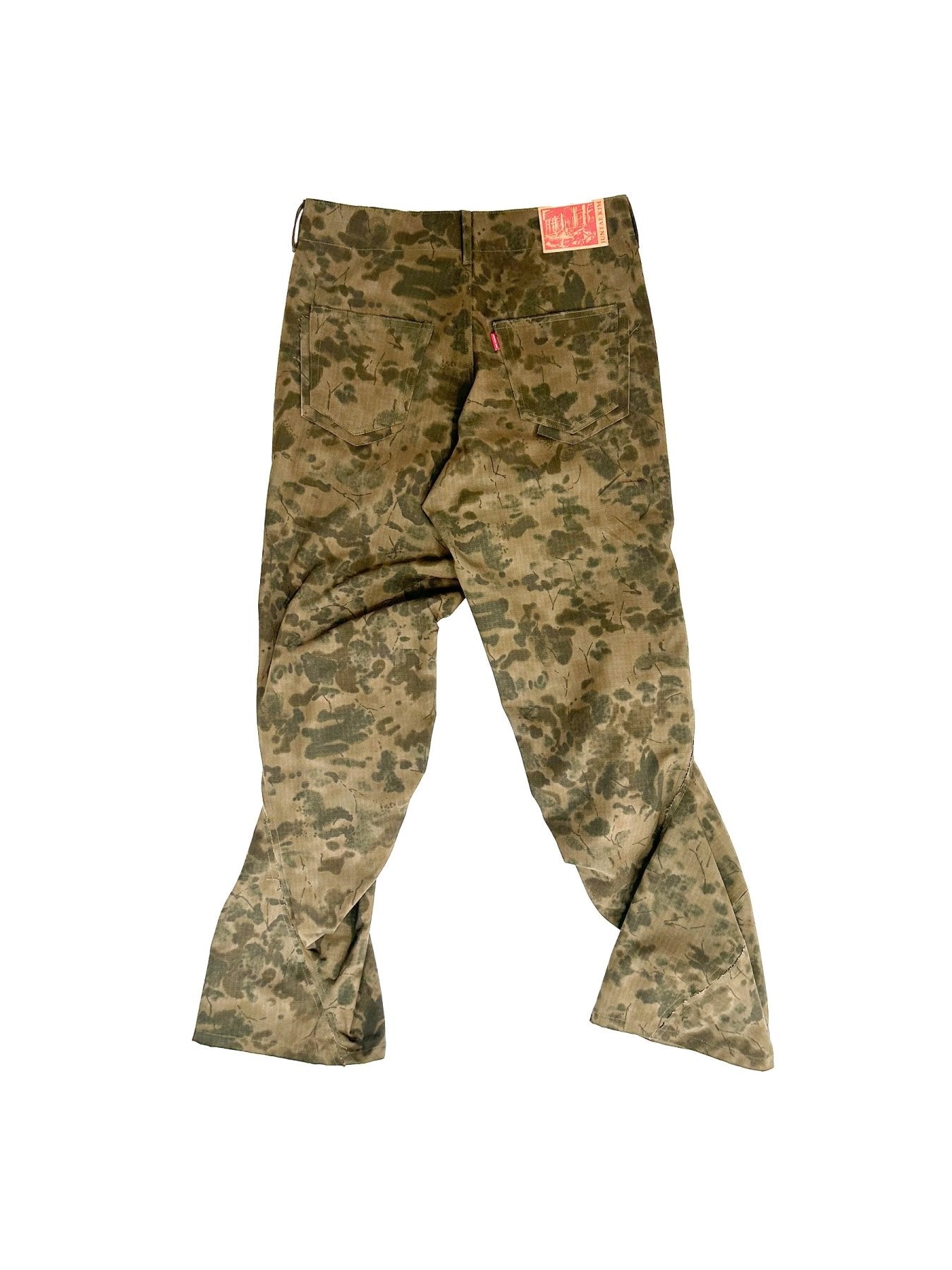 JUNTAE KIM Multicolour Laser Slashed Twist Pants