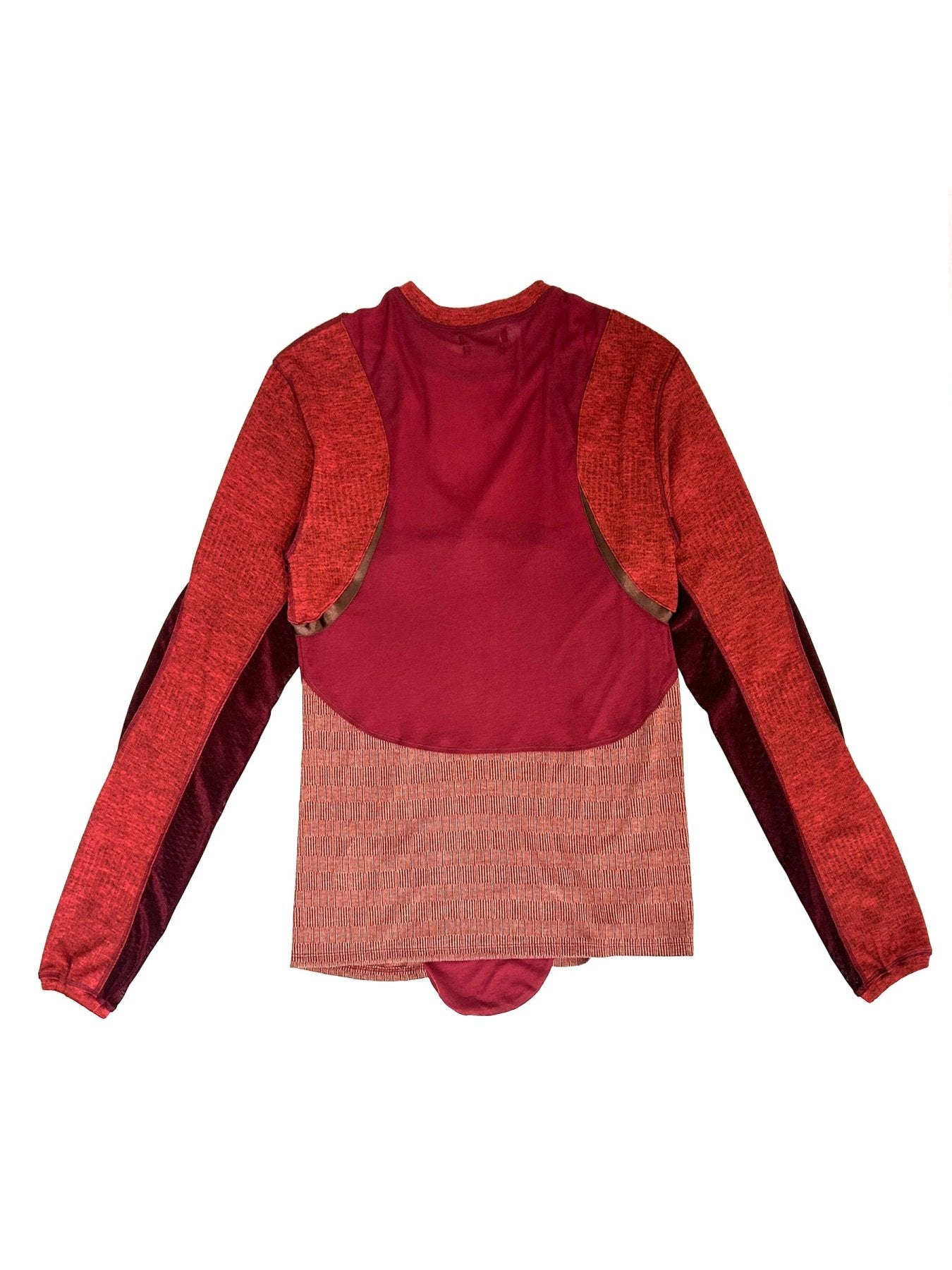 JUNTAE KIM Red Panelled Corset Long Sleeve