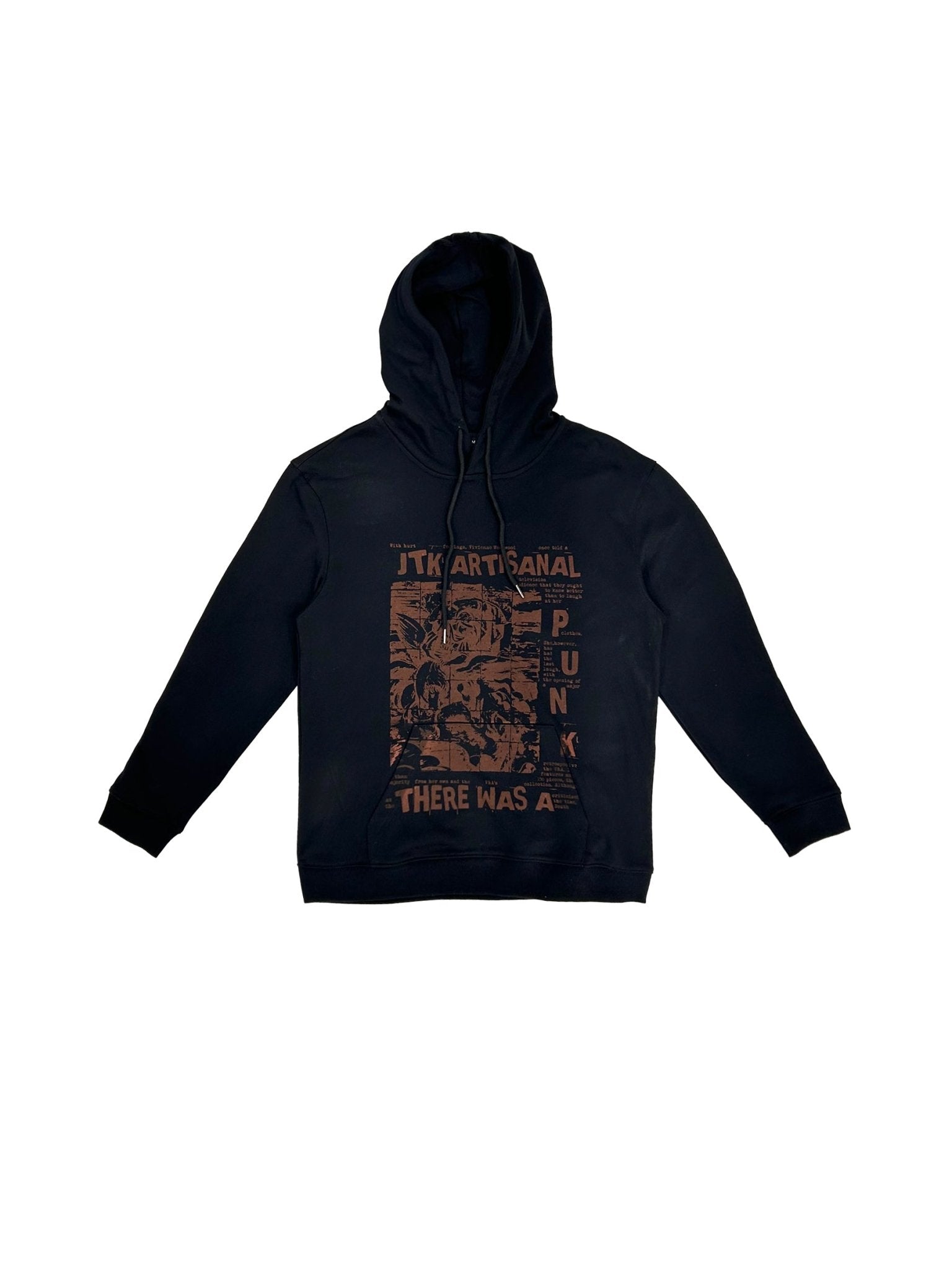 JUNTAE KIM - 'There Was A Punk' Hoodie - SS25 - BLACK
